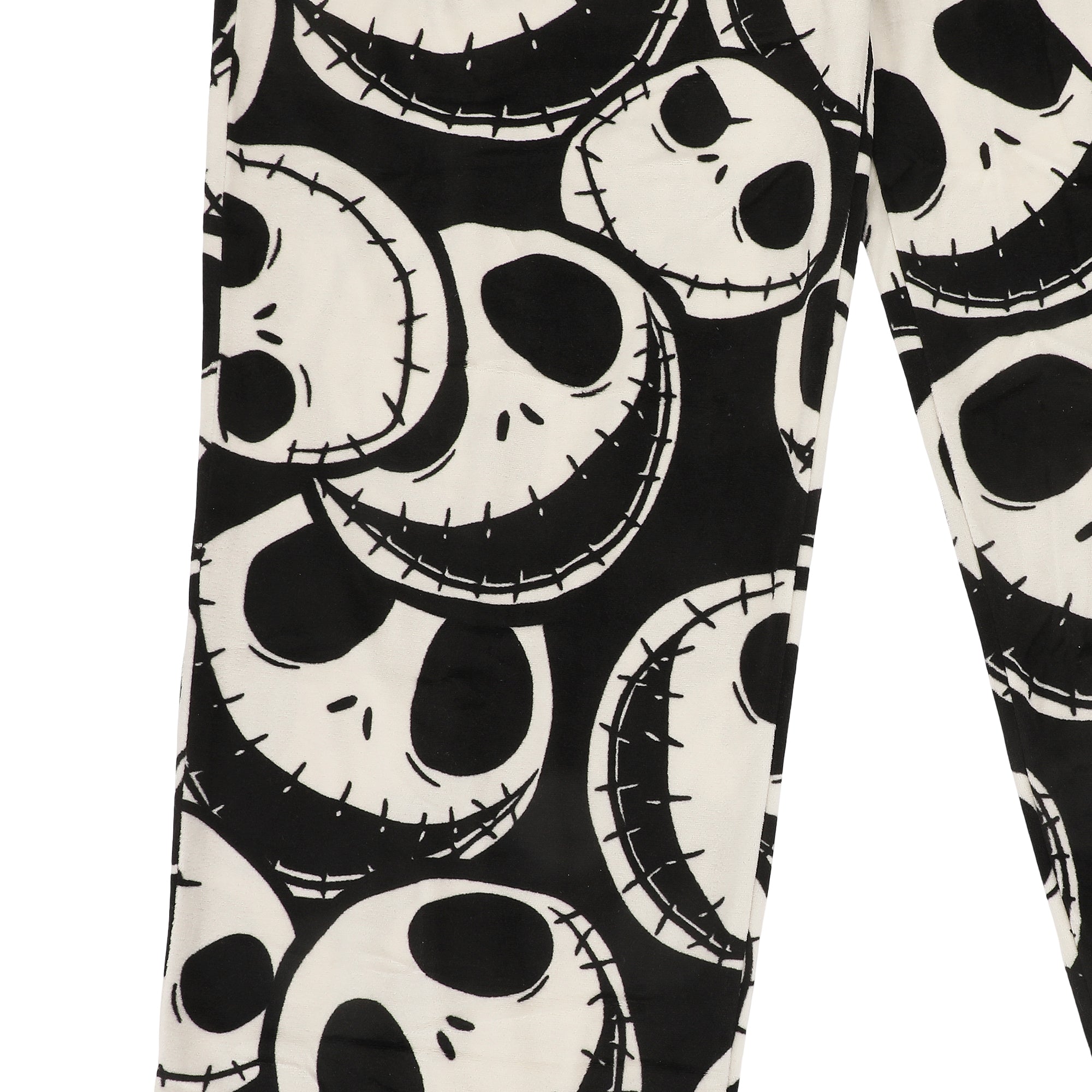 Nightmare Before Christmas Jack Skellington All-Over Print Lightweight Plush Fleece Men's Sleep Pajama Pants