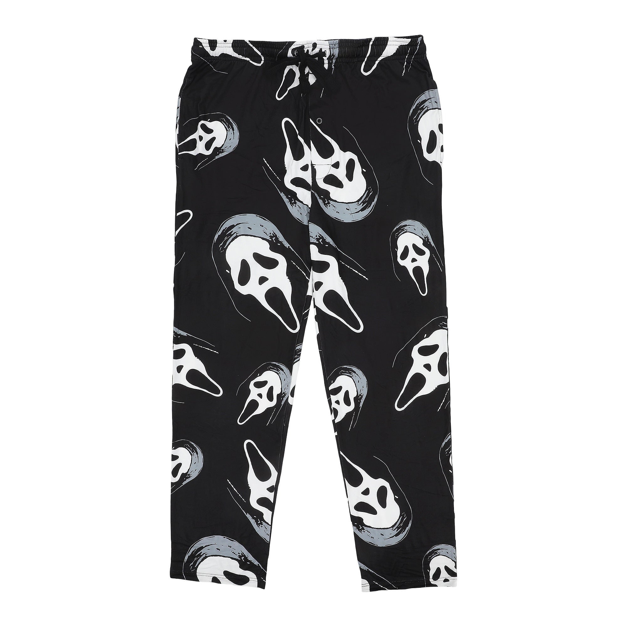 Ghostface All-Over Character Print Plush Minkey Fleece Men's Sleep Pajama Pants