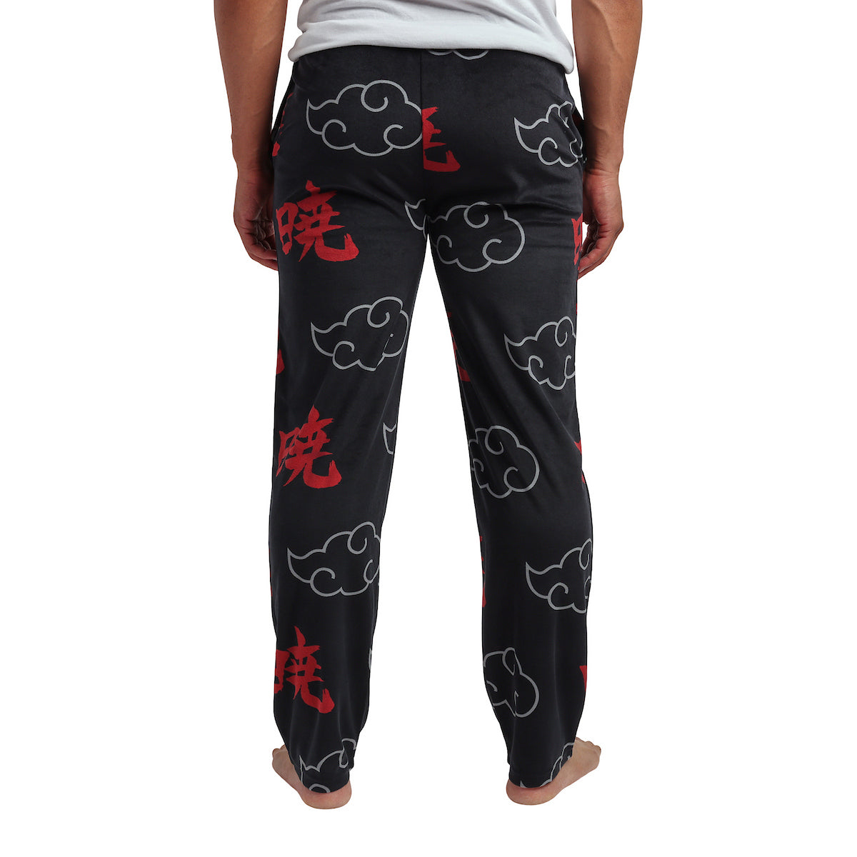 Naruto Shippuden All-Over Print Men's Lightweight Plush Fleece Sleep Pajama Pants