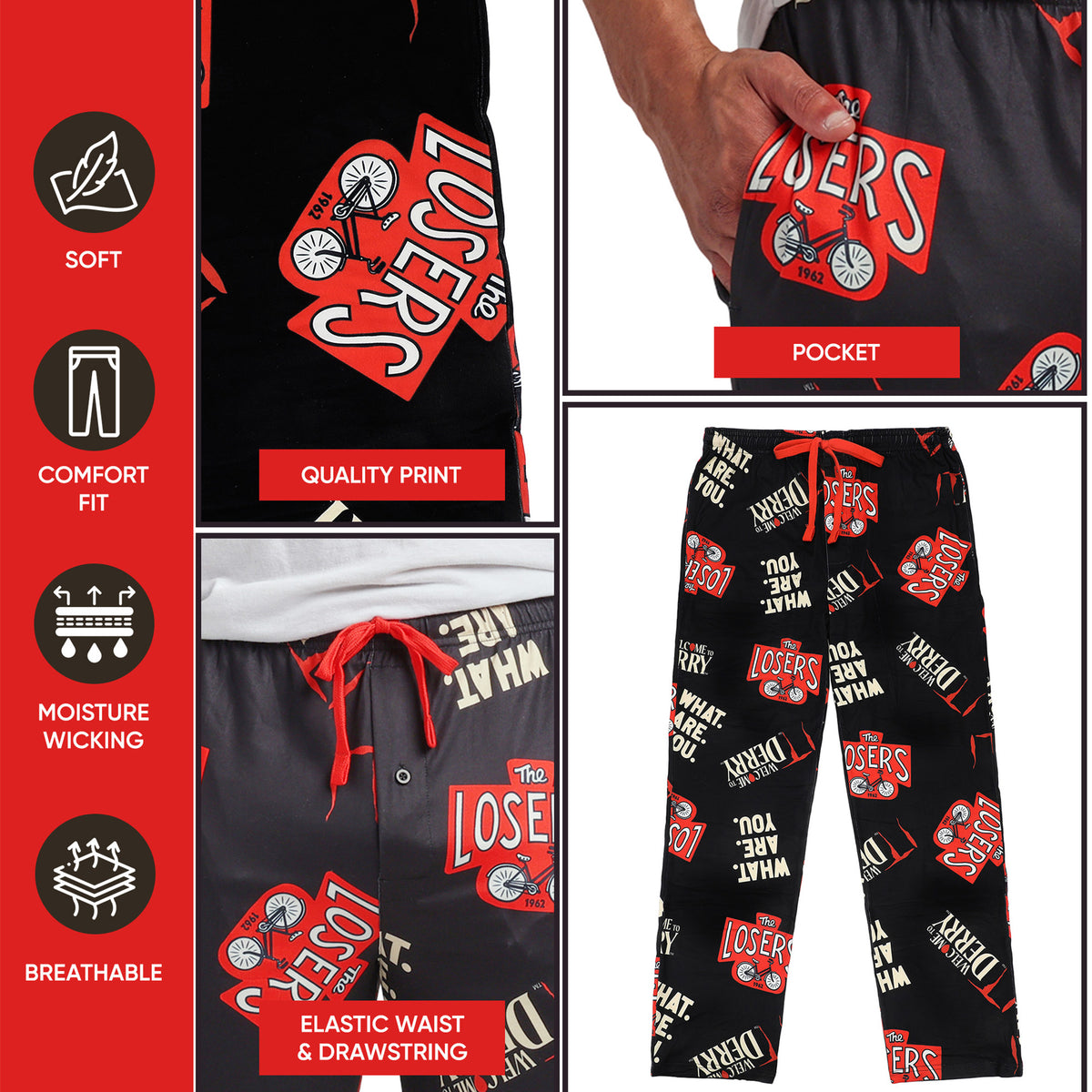 Welcome To Derry All-Over Print Men's Sleep Pajama Pants