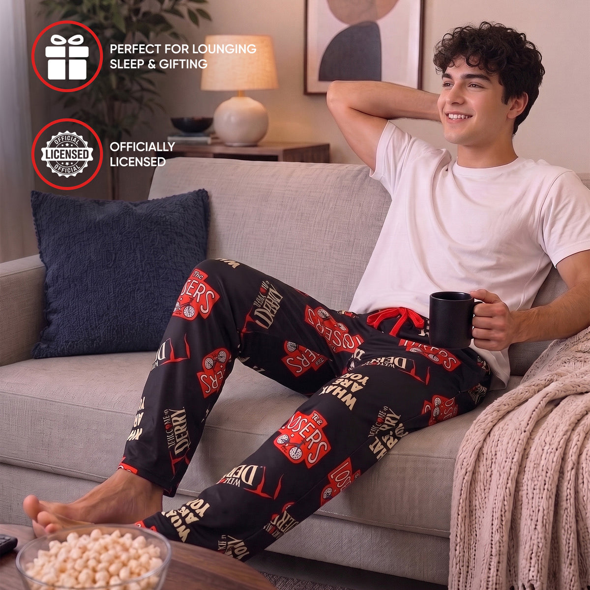 Welcome To Derry All-Over Print Men's Sleep Pajama Pants