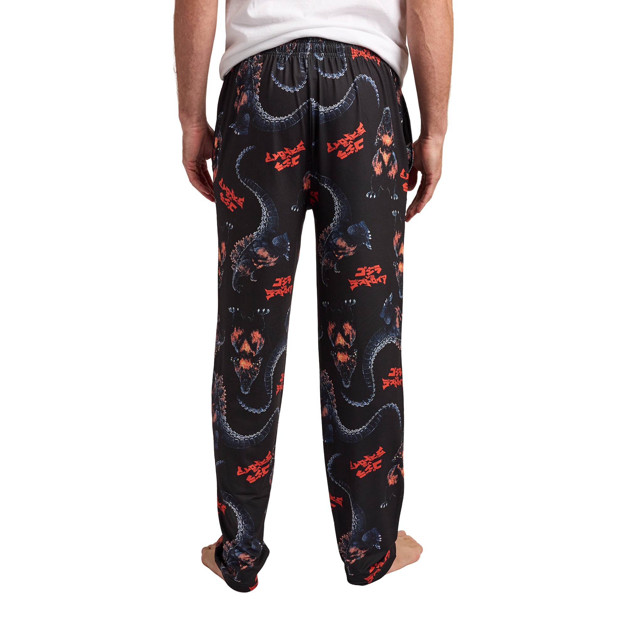 Godzilla Classic Godzilla All-Over Print Men’s Black Sleep Pajama Pants
