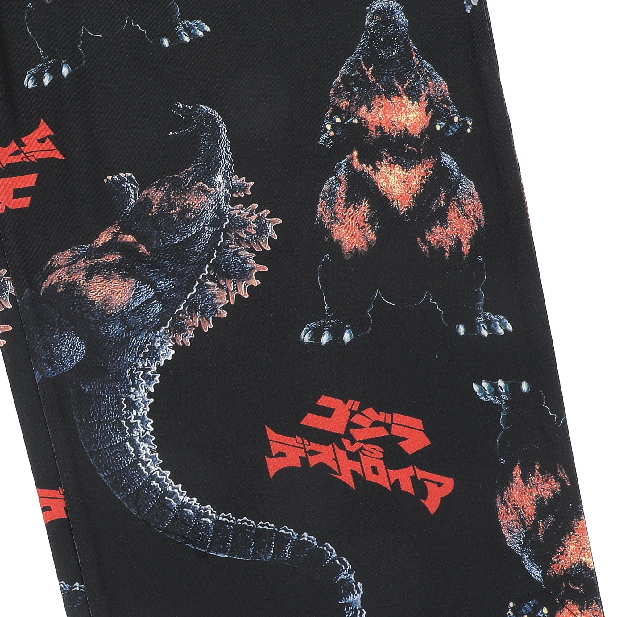 Godzilla Classic Godzilla All-Over Print Men’s Black Sleep Pajama Pants