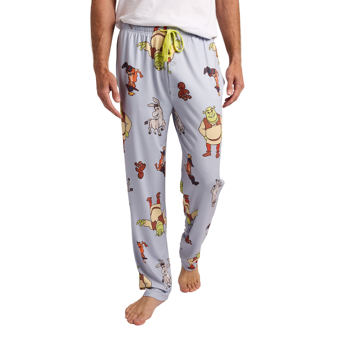 Shrek Franchise Favorite Characters All-Over Print Men's Sleep Pajama Pants