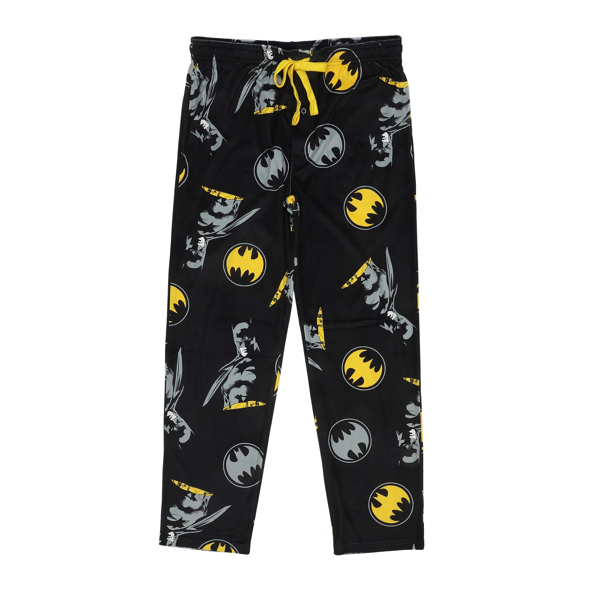 Batman Hero & Logo All-Over Print Men’s Black Sleep Pajama Pants