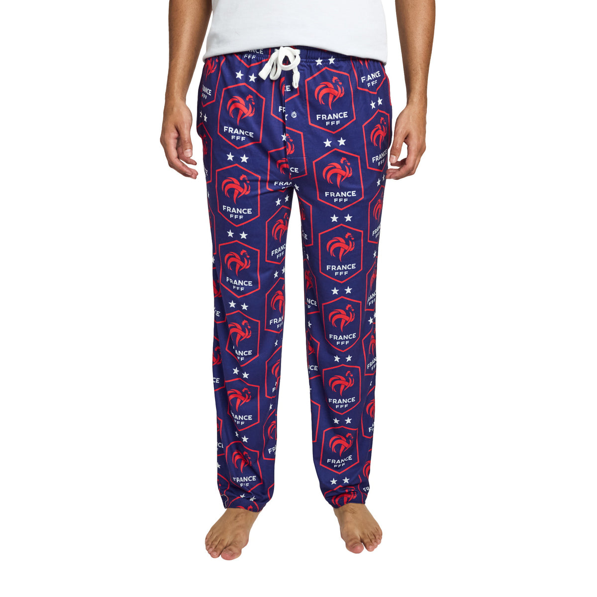 France Soccer Federation Shield Pajama Pants for Men