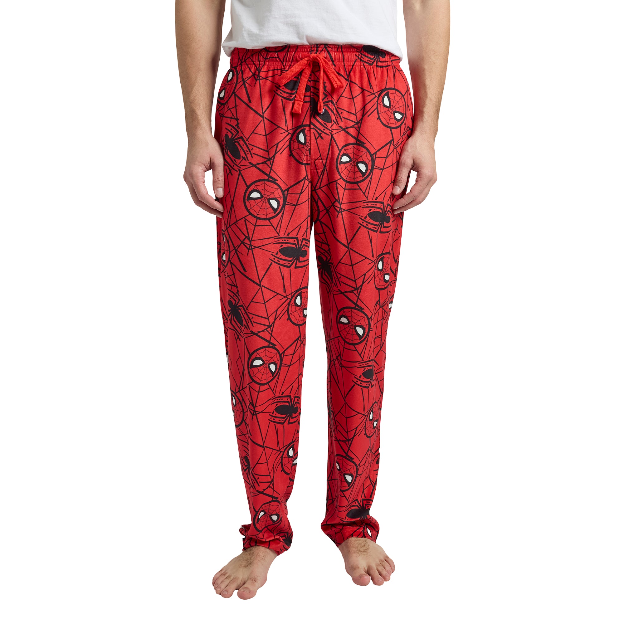 Spider-Man Classic All-Over Print Men’s Red Sleep Pajama Pants
