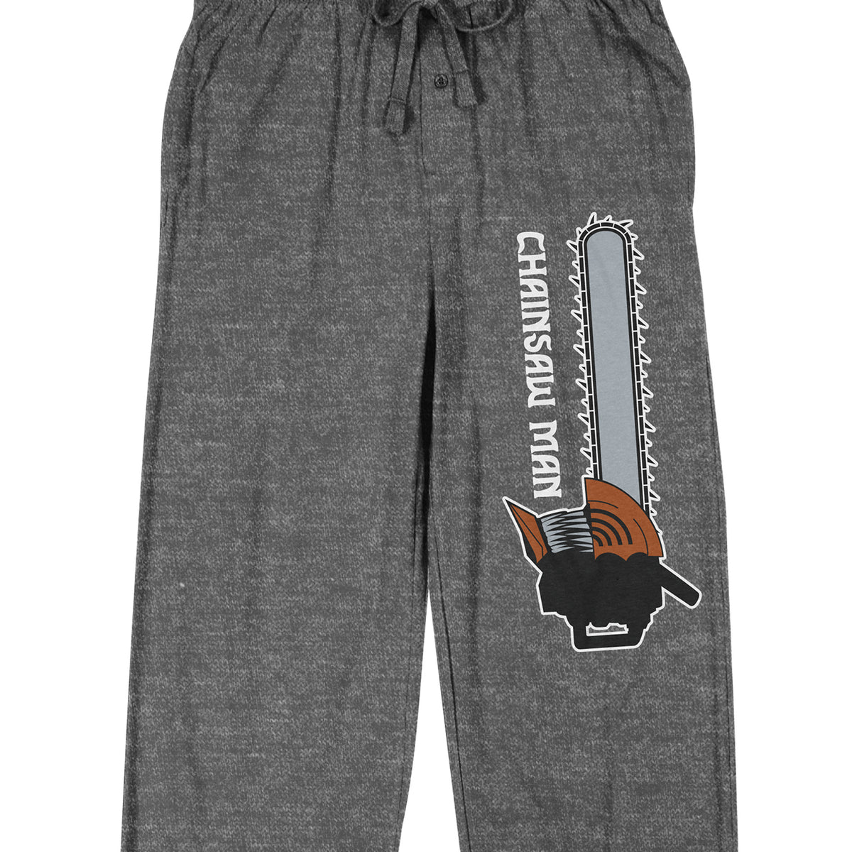 Chainsaw Man Men's Heather Gray Sleep Pajama Pants