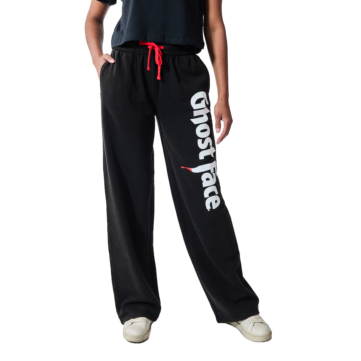 Ghostface Logo Women's Mineral Wash Straight Fit Sweatpants Joggers