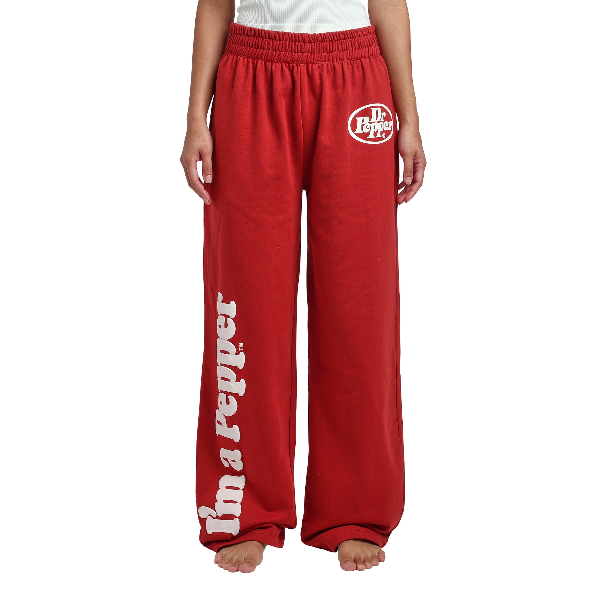 Dr Pepper I'm a Pepper Logo Women's Maroon Joggers