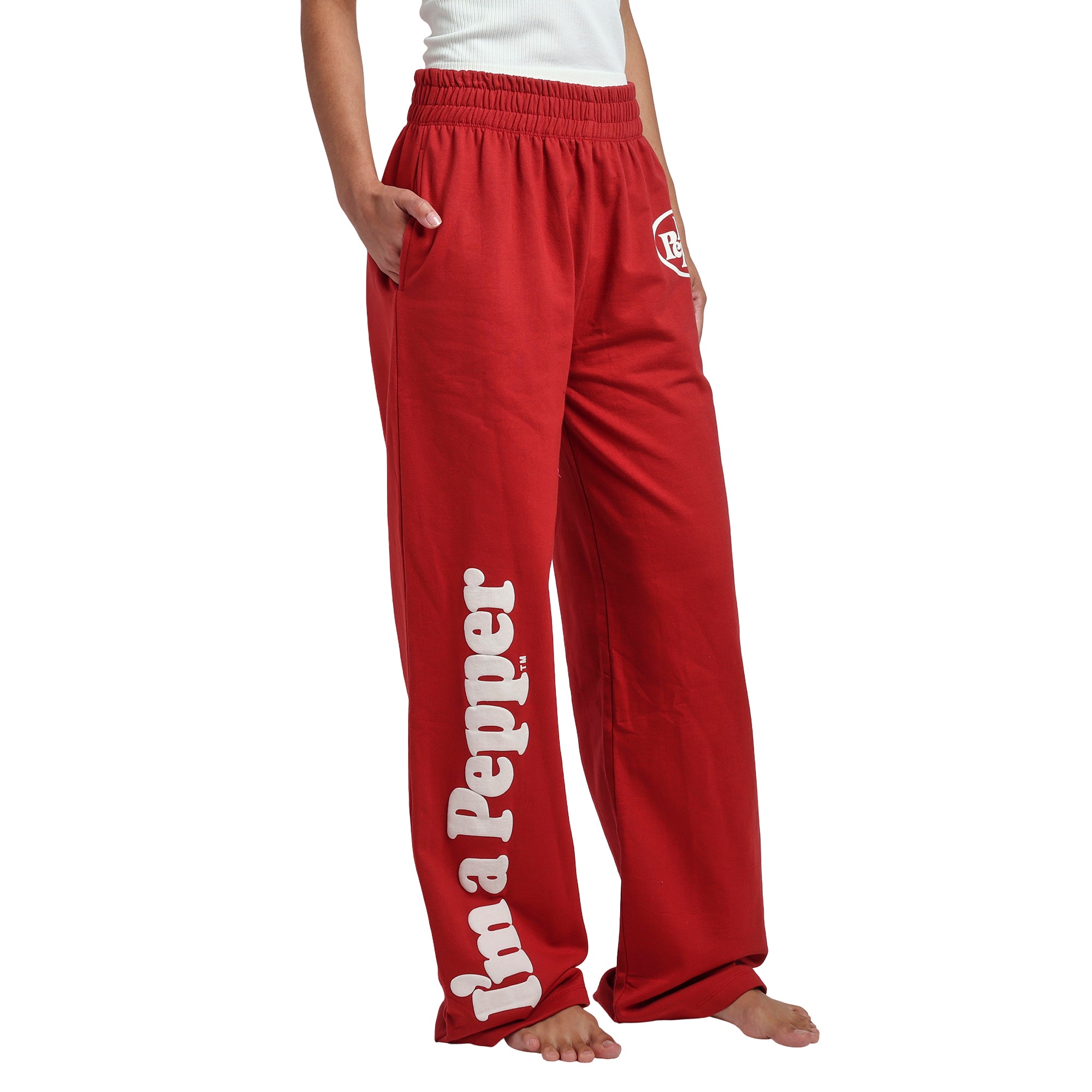 Dr Pepper I'm a Pepper Logo Women's Maroon Joggers