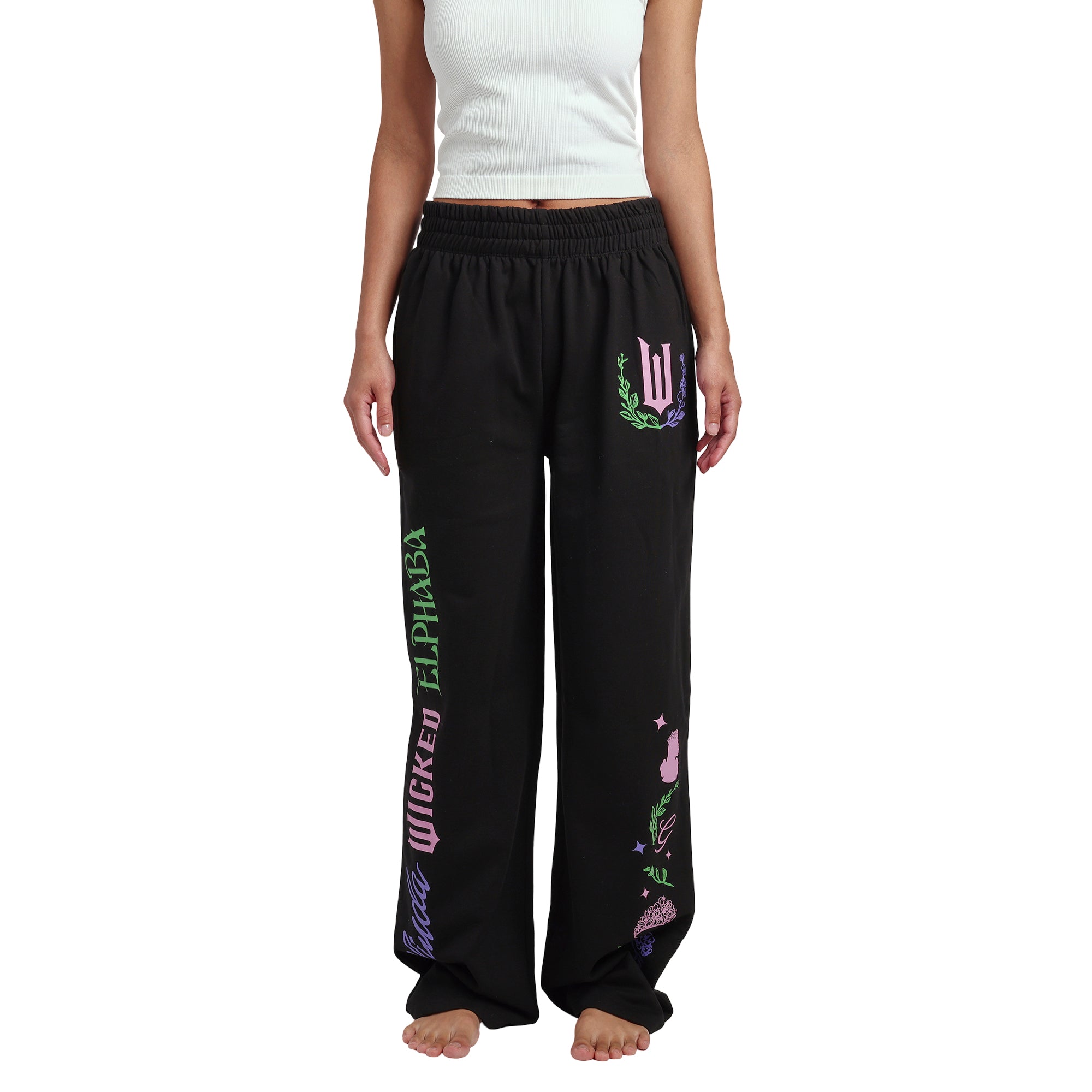 Wicked: Part 2 Glinda Elphaba Women's Black Joggers