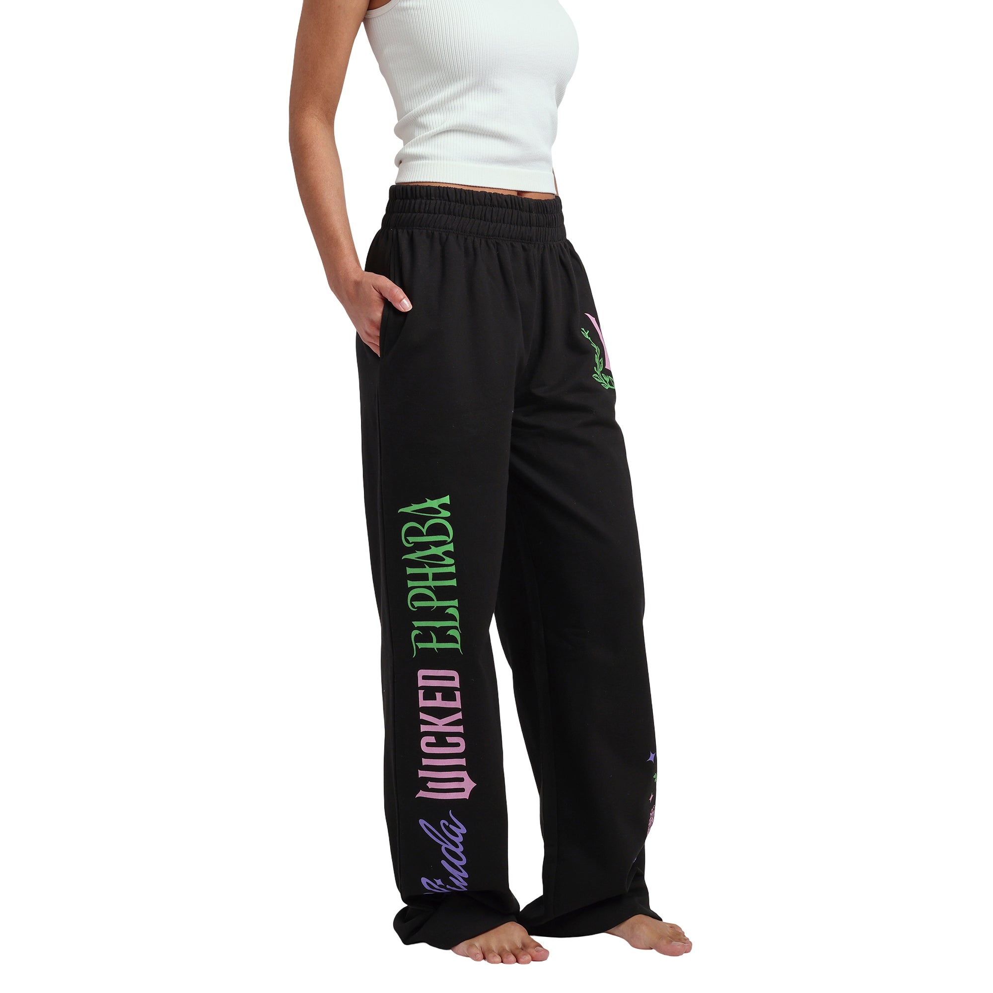 Wicked: Part 2 Glinda Elphaba Women's Black Joggers