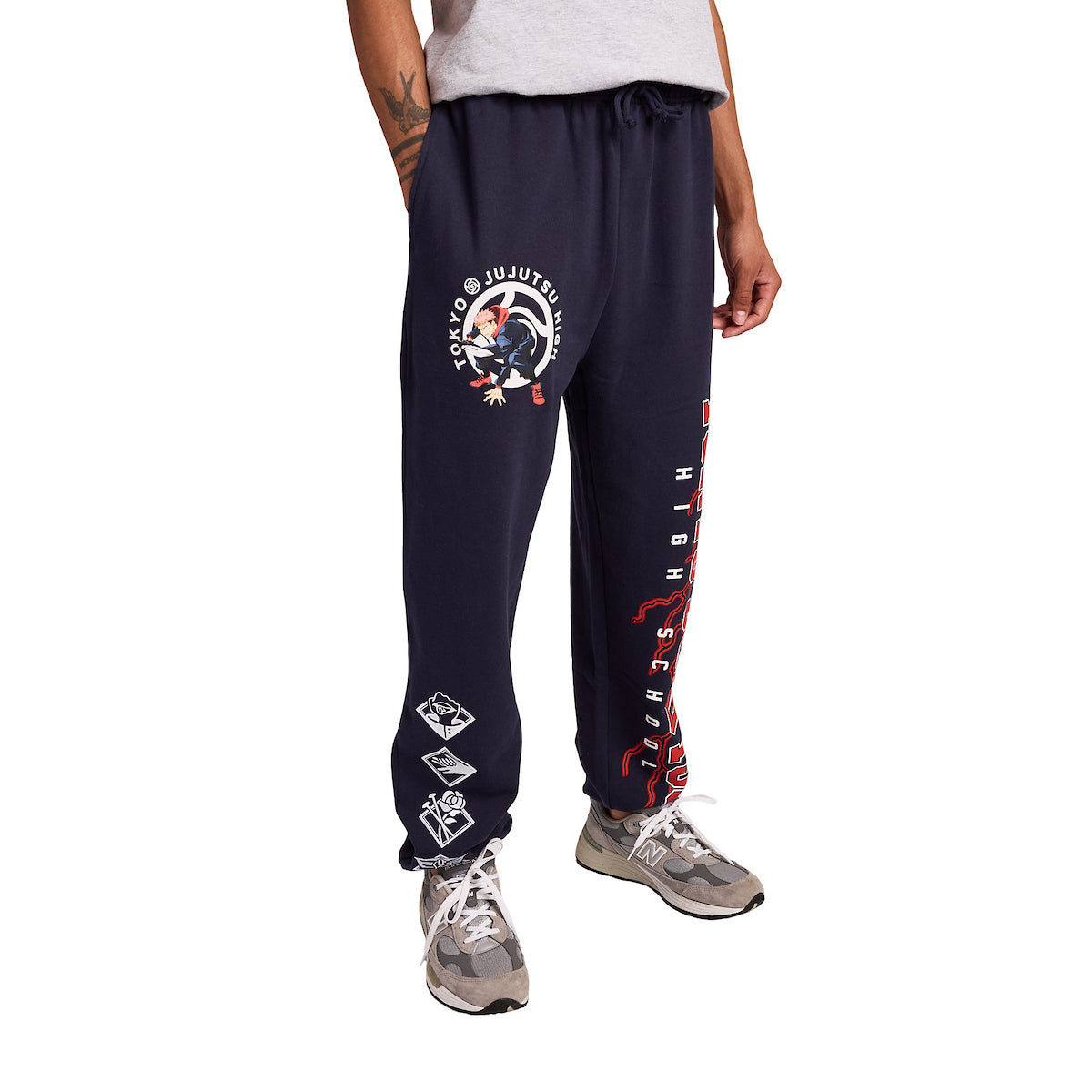 Jujutsu Kaisen Tokyo Jujutsu High School Men's Blue Jogger Pants