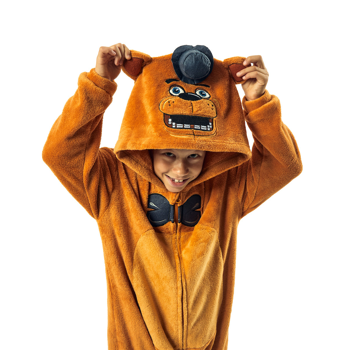 Five Nights At Freddy's Freddy Fazbear Youth Kigurumi With Hood