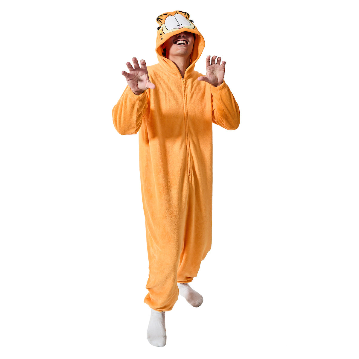 Garfield Men's Onesie Costume Kigurumi With Hood