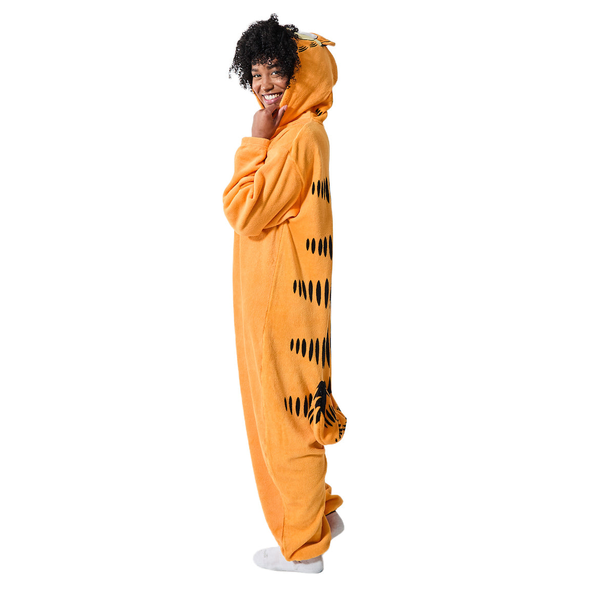 Garfield Men's Onesie Costume Kigurumi With Hood