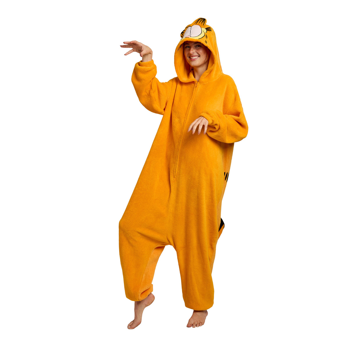 Garfield Men's Onesie Costume Kigurumi With Hood