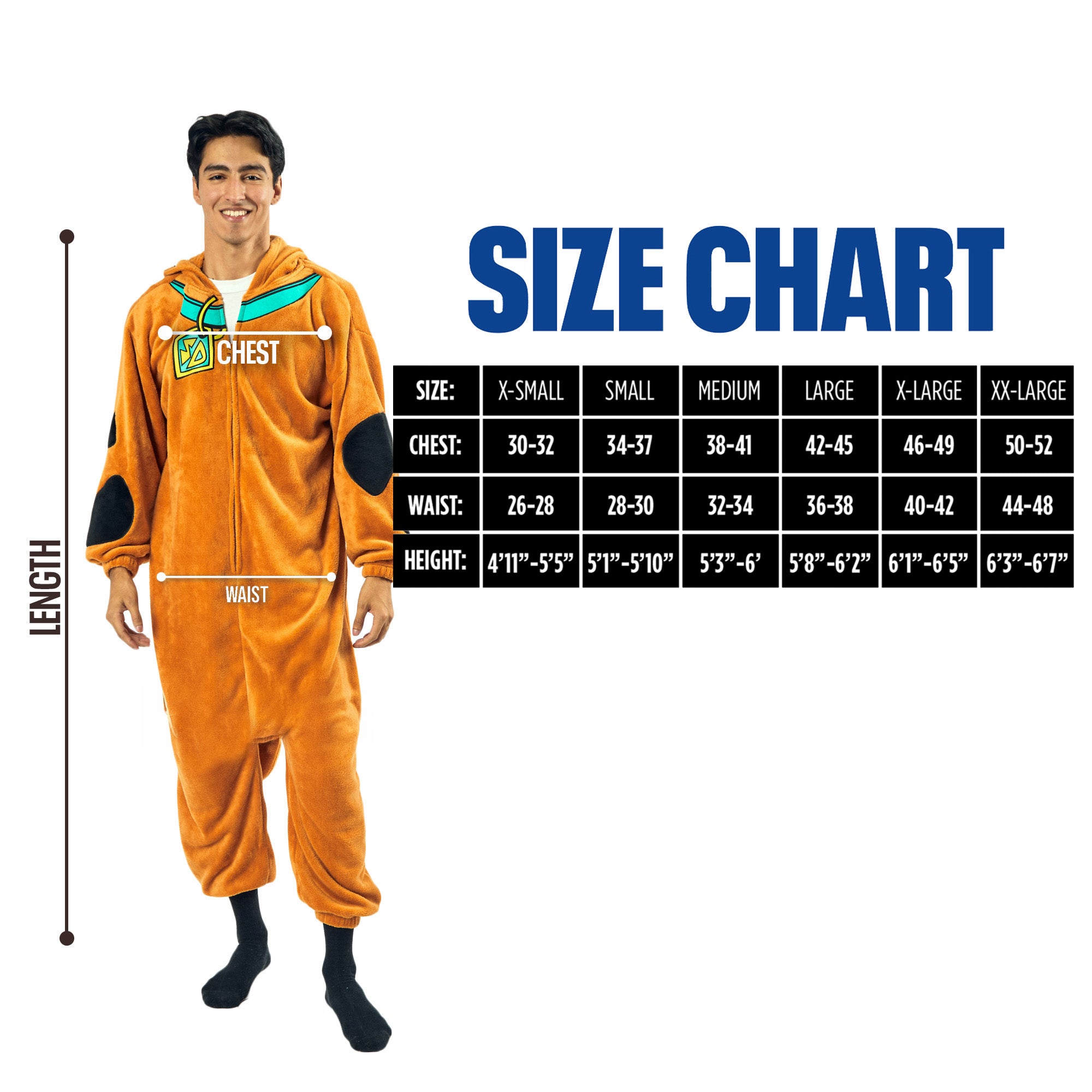 Scooby Doo Adult Onesie Costume Kigurumi Union Suit With Hood