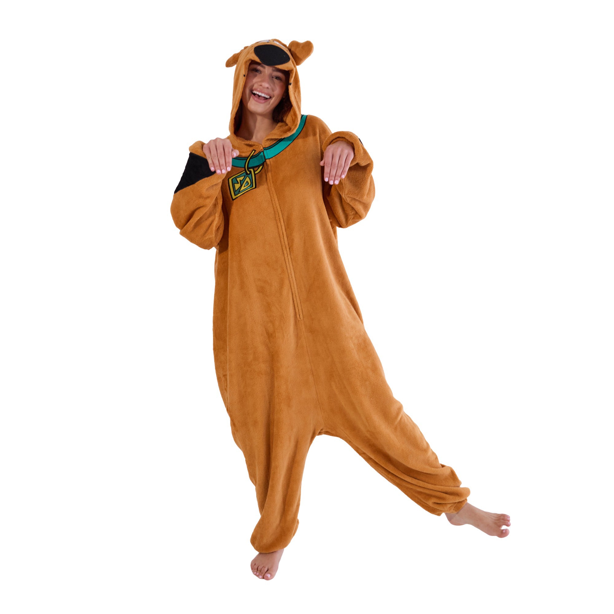 Scooby Doo Adult Onesie Costume Kigurumi Union Suit With Hood