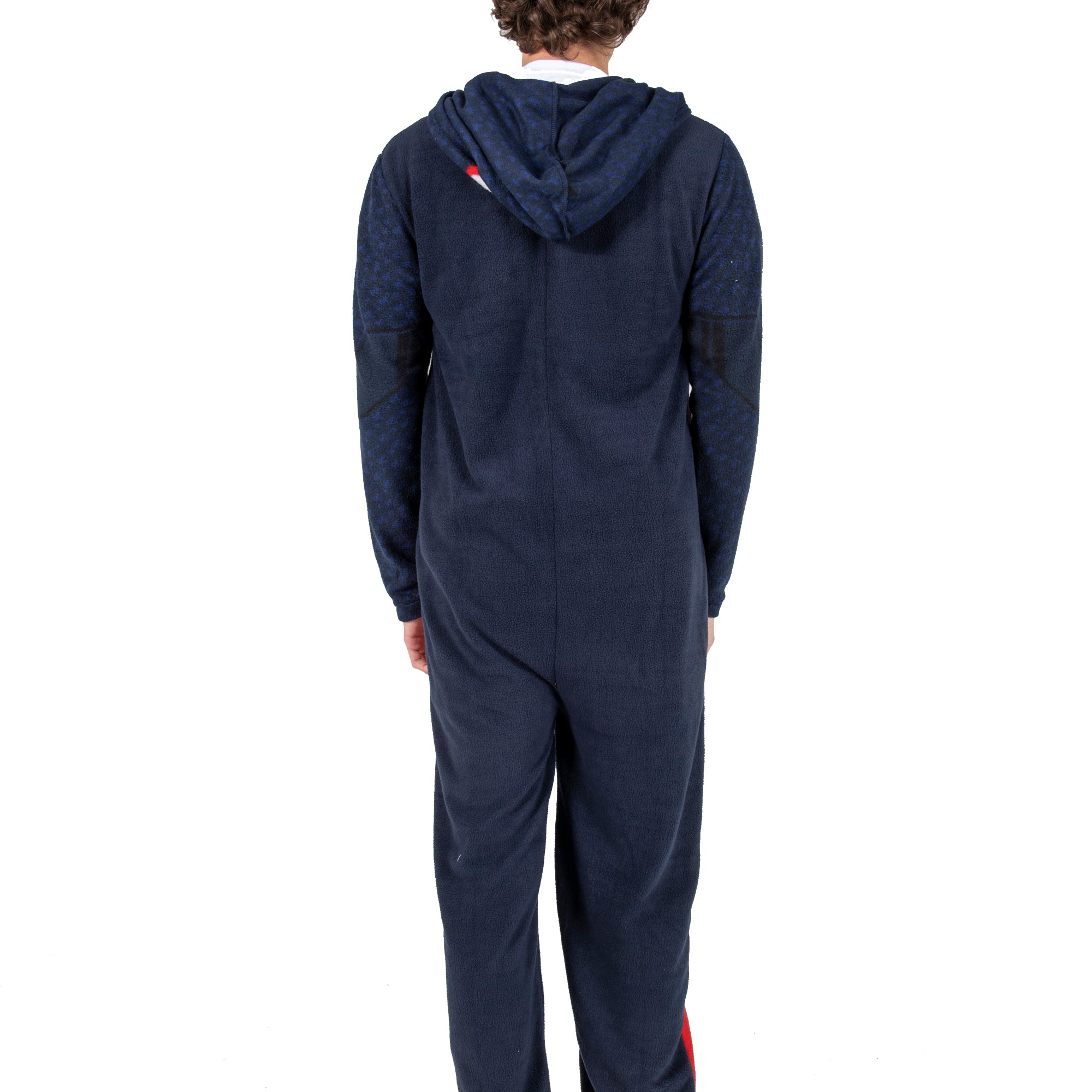 Spider-Man Miles Morales Men's Hooded Union Suit With Leg Hem