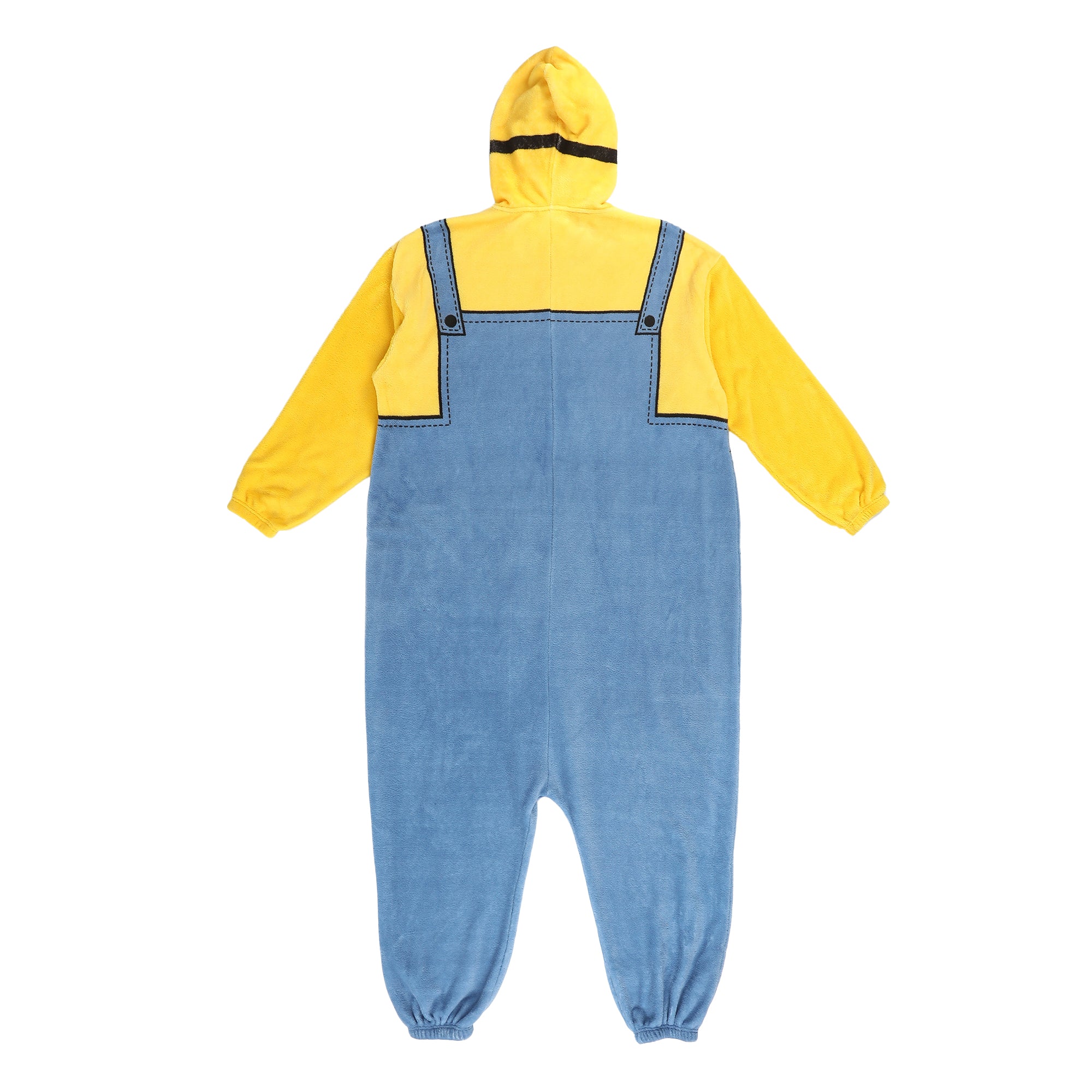 Minions Adult Cosplay Union Suit With Cuffs And Hood