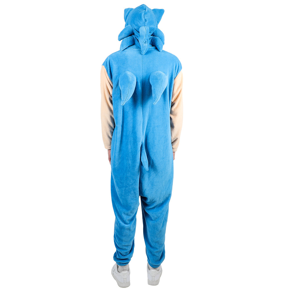 Sonic The Hedgehog Sonic Adult Hooded Kigurumi Onesie Costume Union Suit