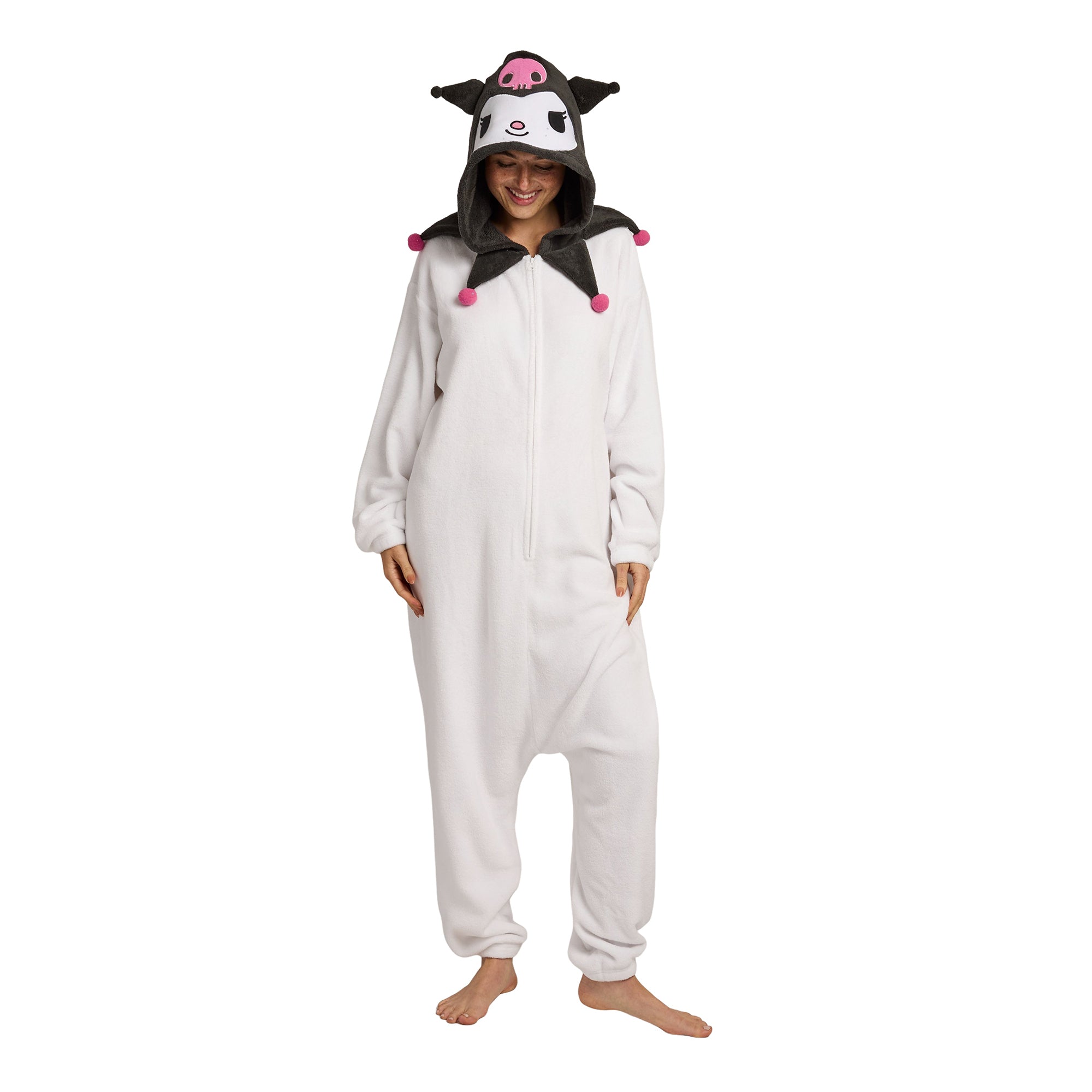 Hello Kitty Hooded Kigurumi Cosplay Onesie Costume Union Suit