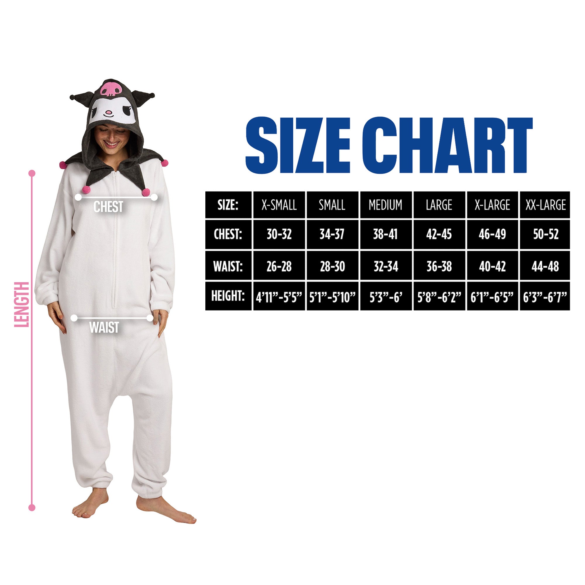 Hello Kitty Hooded Kigurumi Cosplay Onesie Costume Union Suit