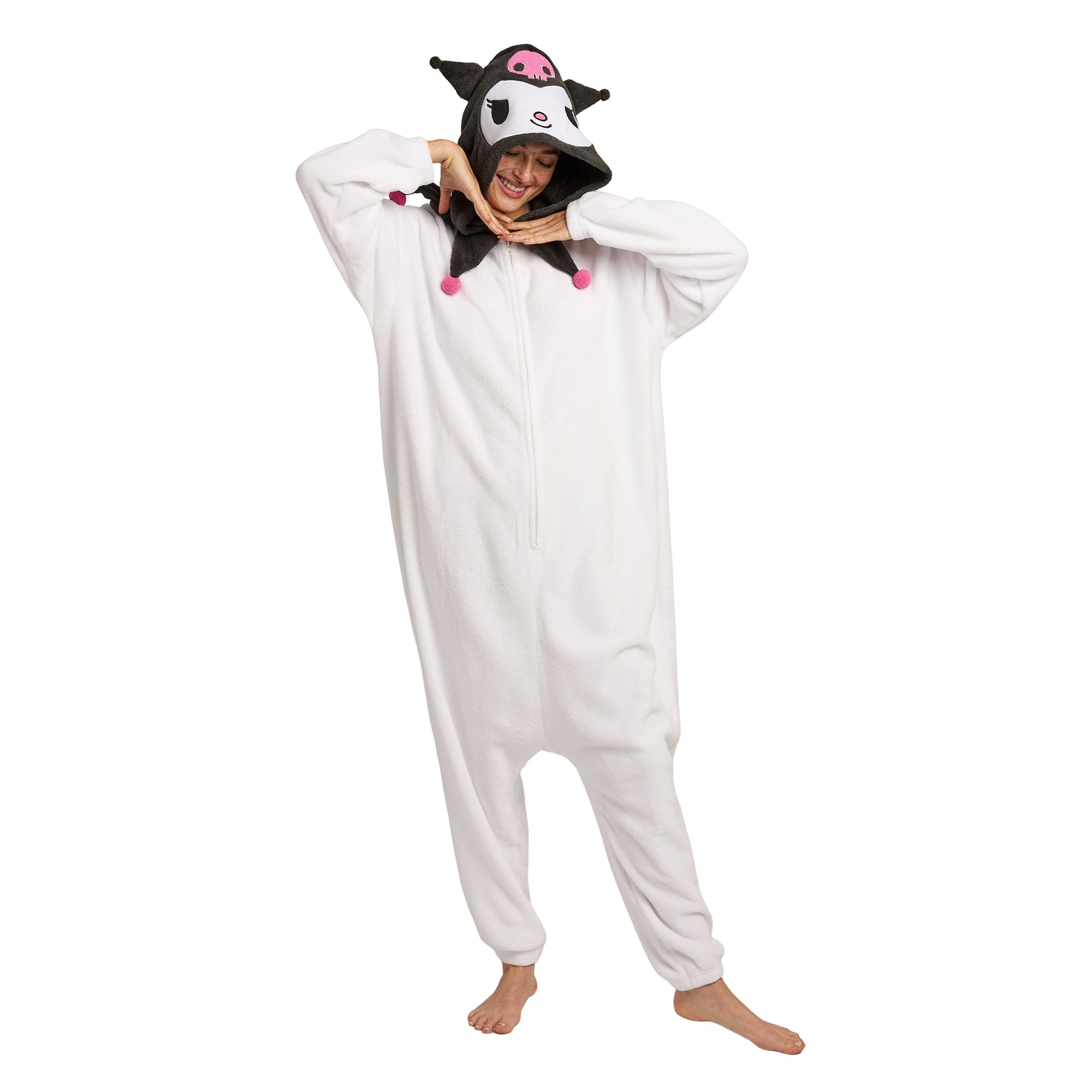Hello Kitty Hooded Kigurumi Cosplay Onesie Costume Union Suit