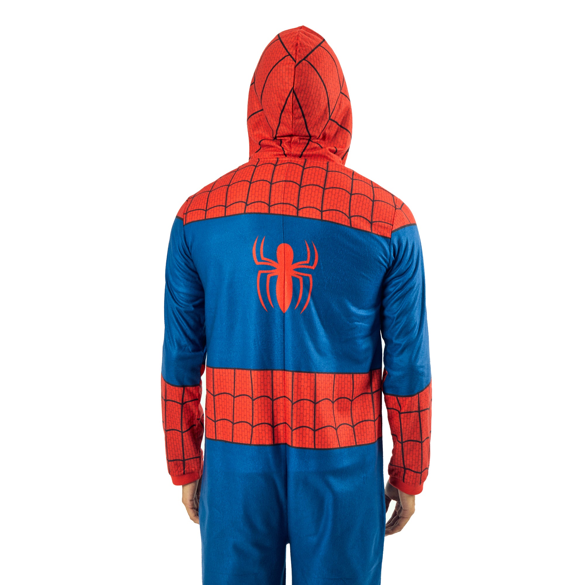 Spider-Man Costume Men's Hooded Onesie Cosplay Costume Union Suit