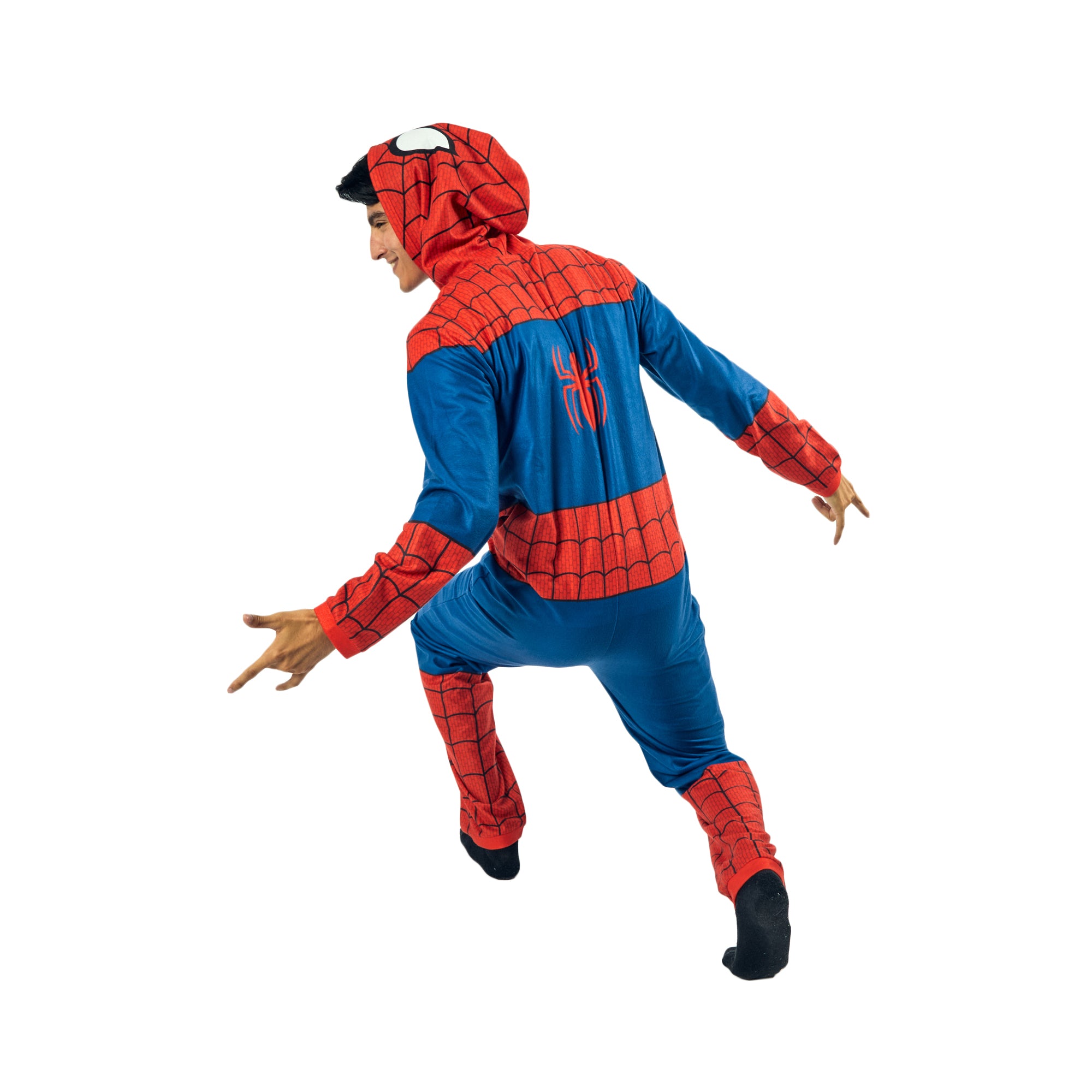 Spider-Man Costume Men's Hooded Onesie Cosplay Costume Union Suit