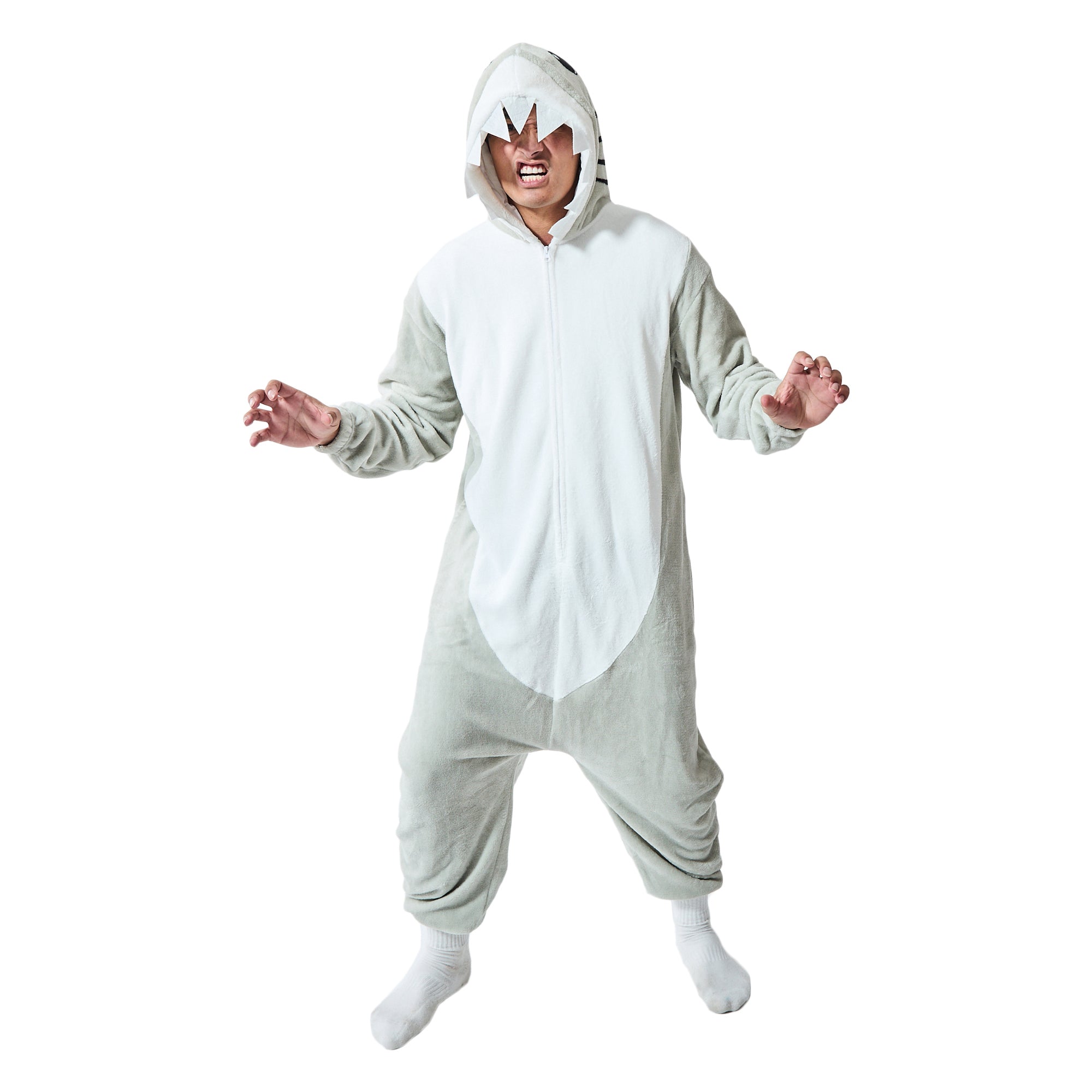 Shark Adult Hooded Kigurumi Onesie Costume
