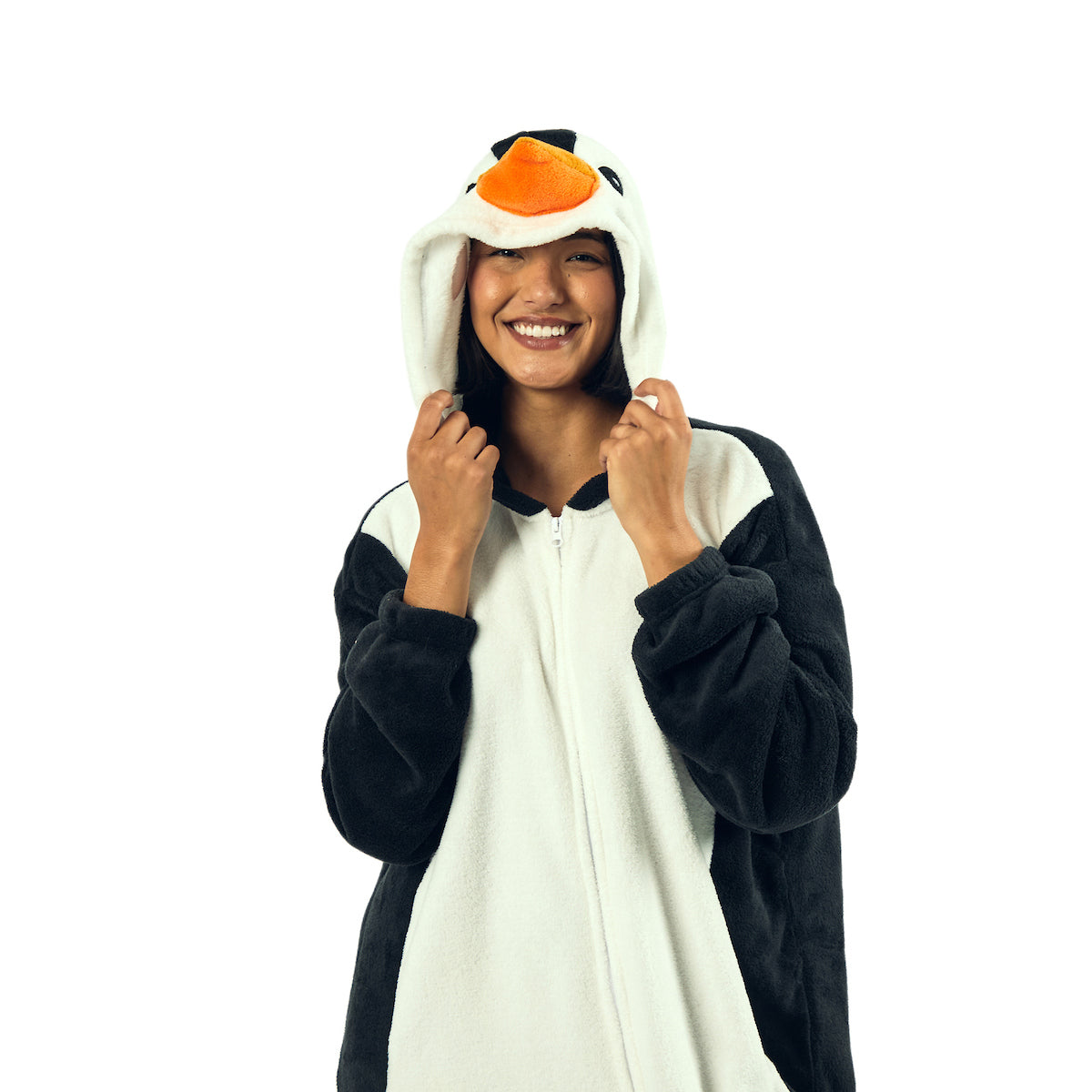 Penguin Adult Hooded Kigurumi Onesie Costume Union Suit