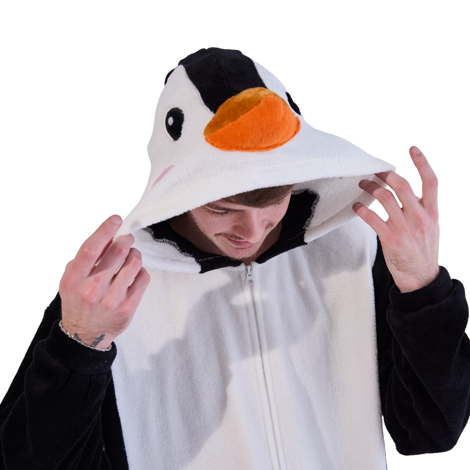 Penguin Adult Hooded Kigurumi Onesie Costume Union Suit