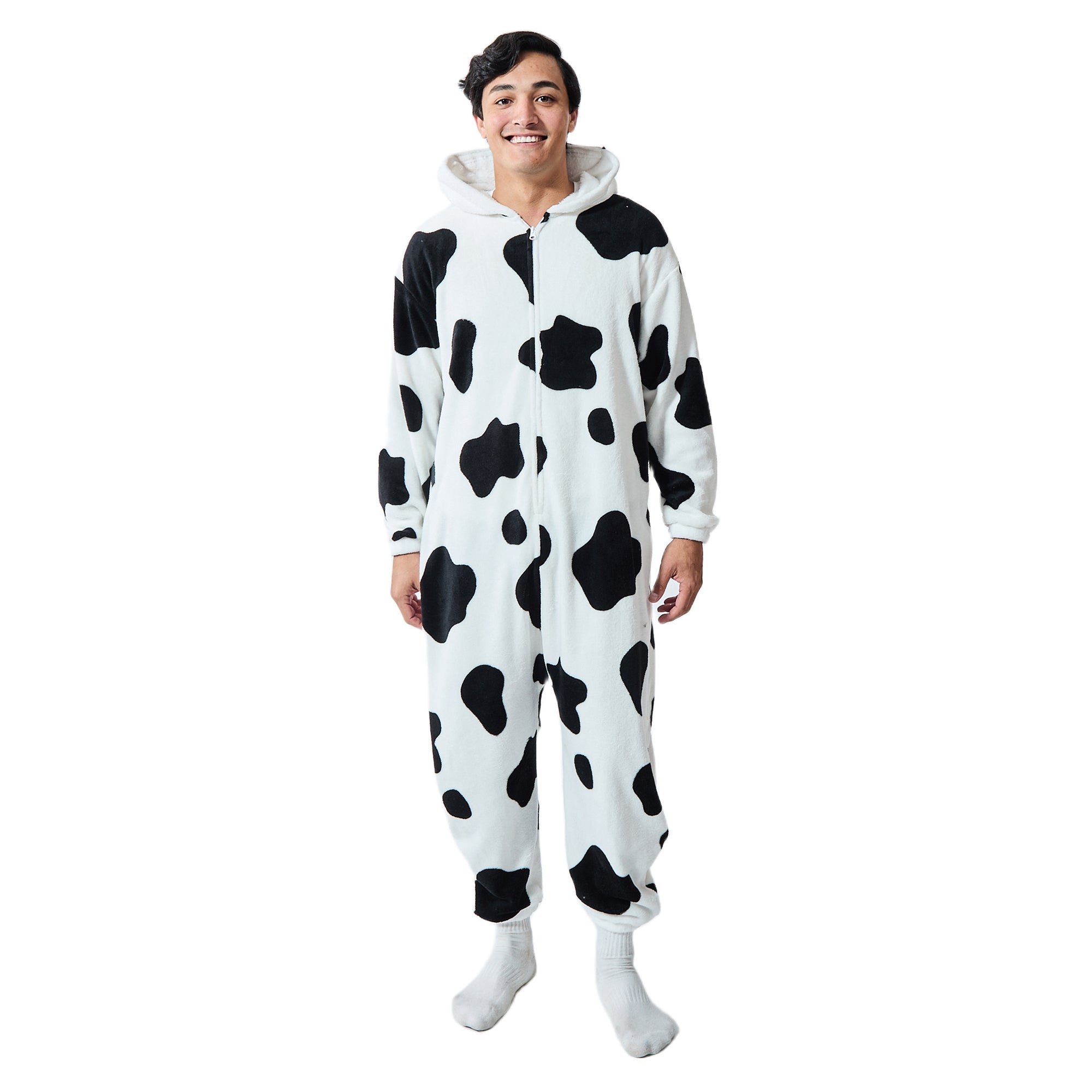 Cow Adult Hooded Kigurumi Onesie Costume Union Suit