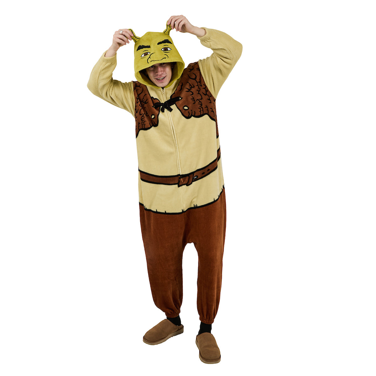 Shrek Men's Hooded Kigurumi Onesie Costume