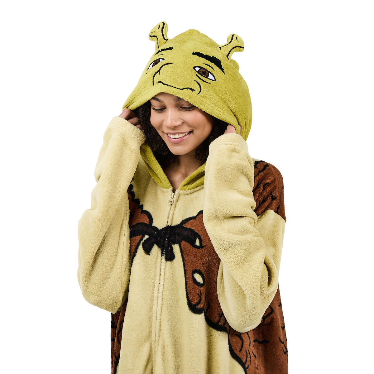 Shrek Men's Hooded Kigurumi Onesie Costume