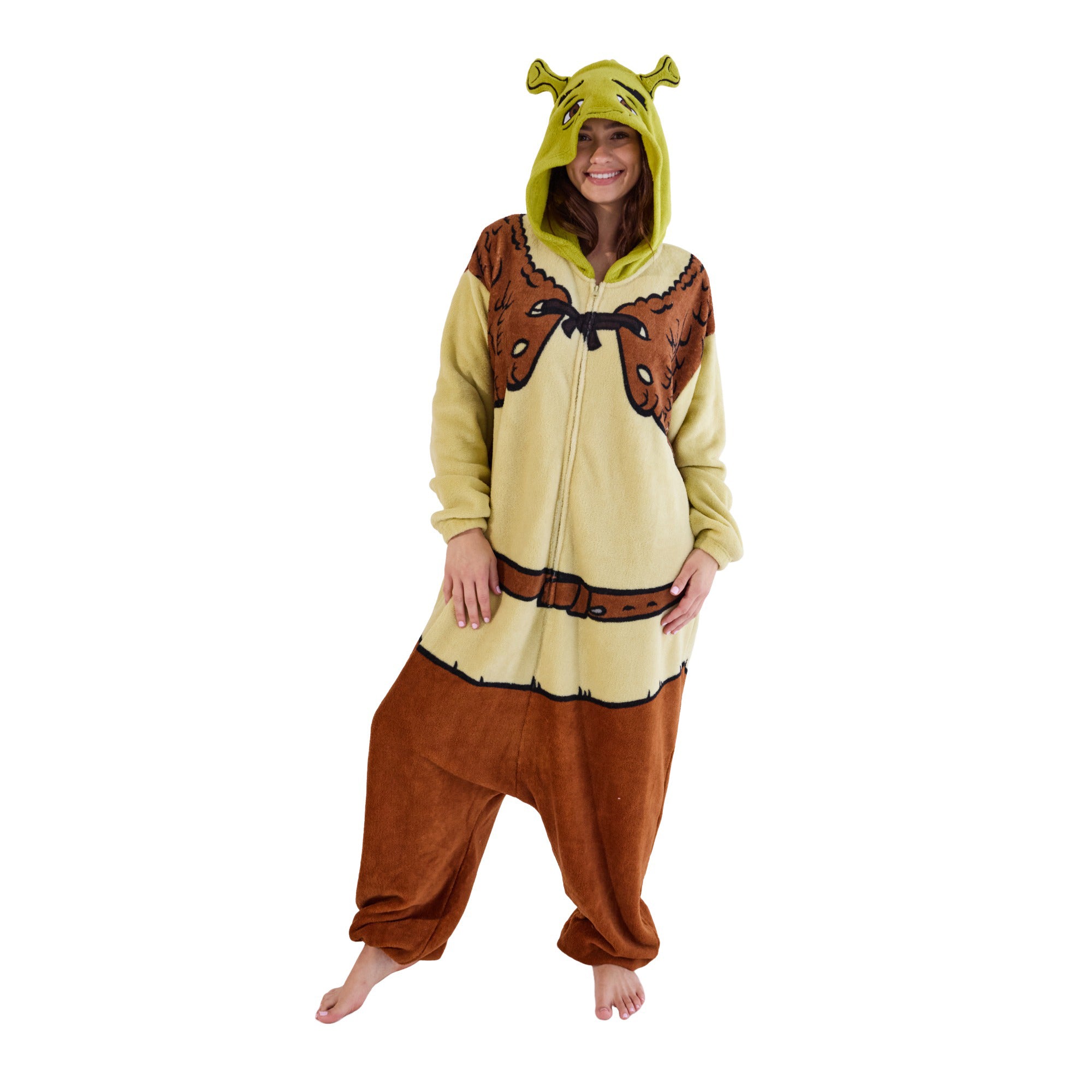 Shrek Men's Hooded Kigurumi Onesie Costume