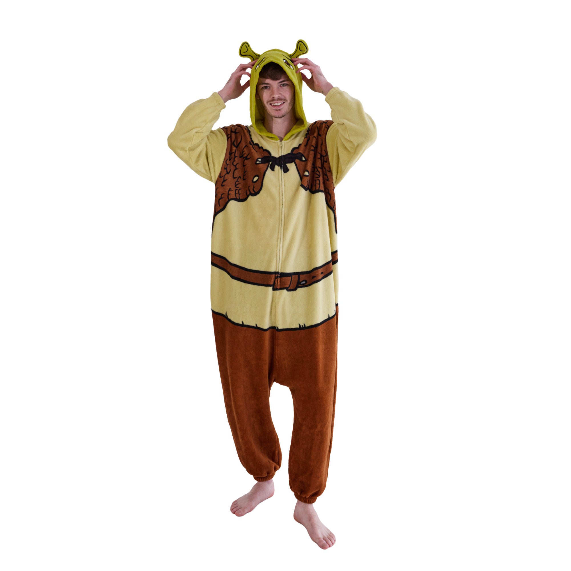 Shrek Men's Hooded Kigurumi Onesie Costume