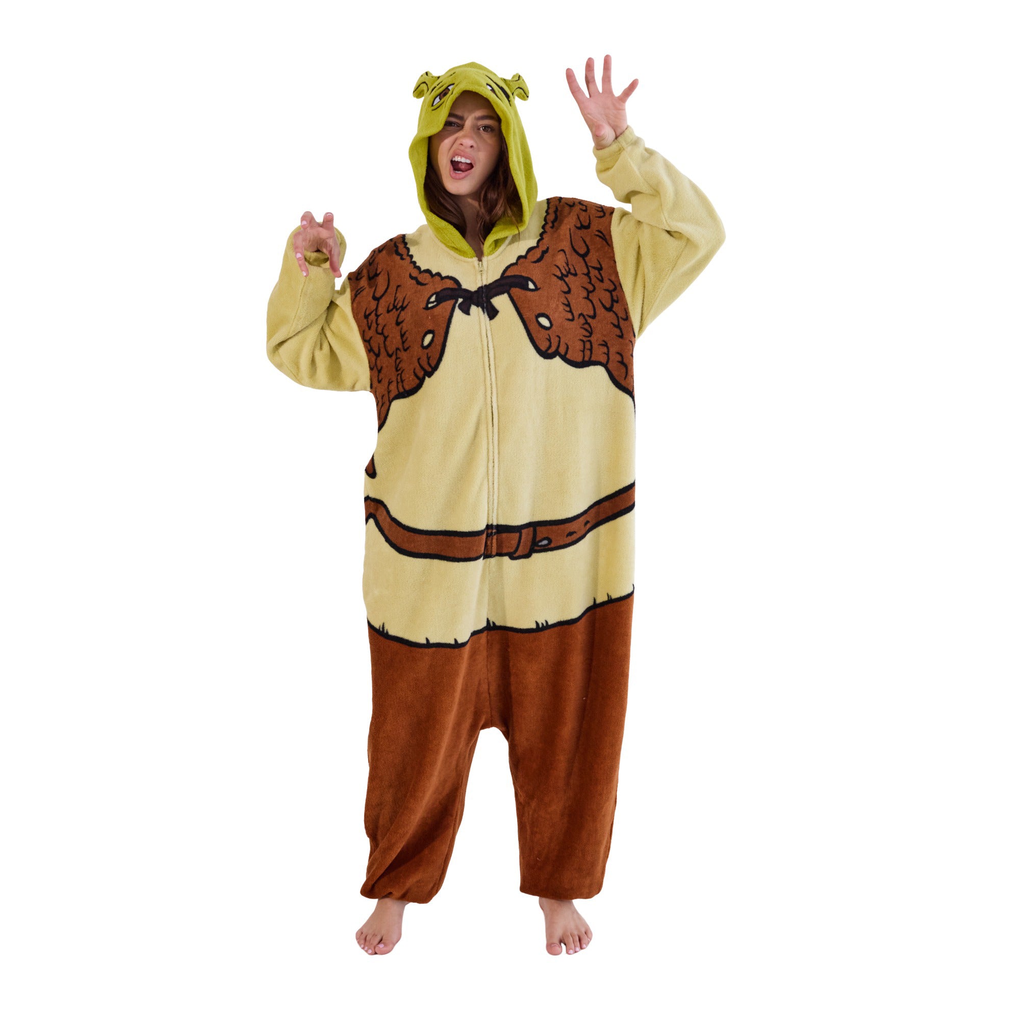 Shrek Men's Hooded Kigurumi Onesie Costume