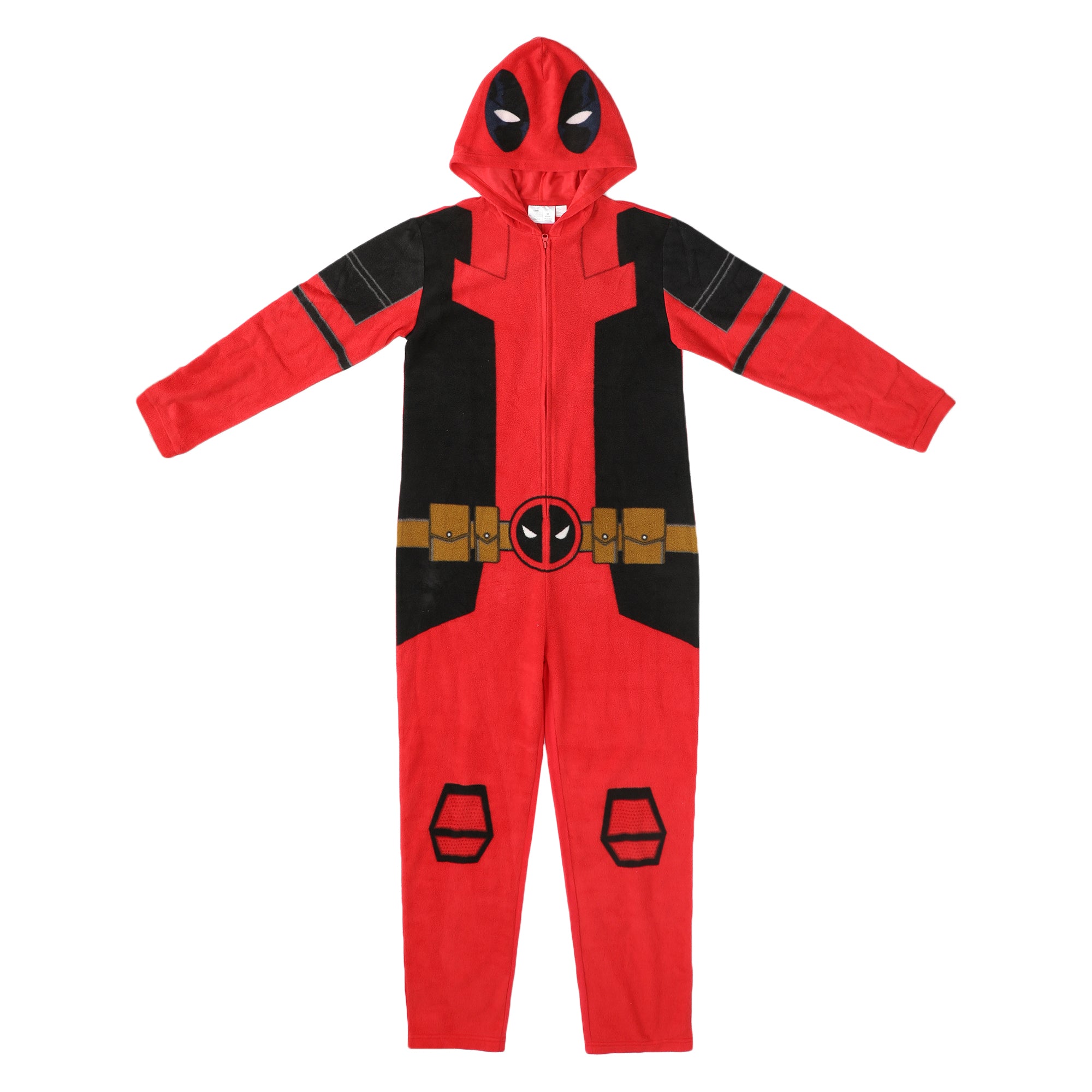 Deadpool Superhero Costume Unisex Hooded Onesie Union Suit