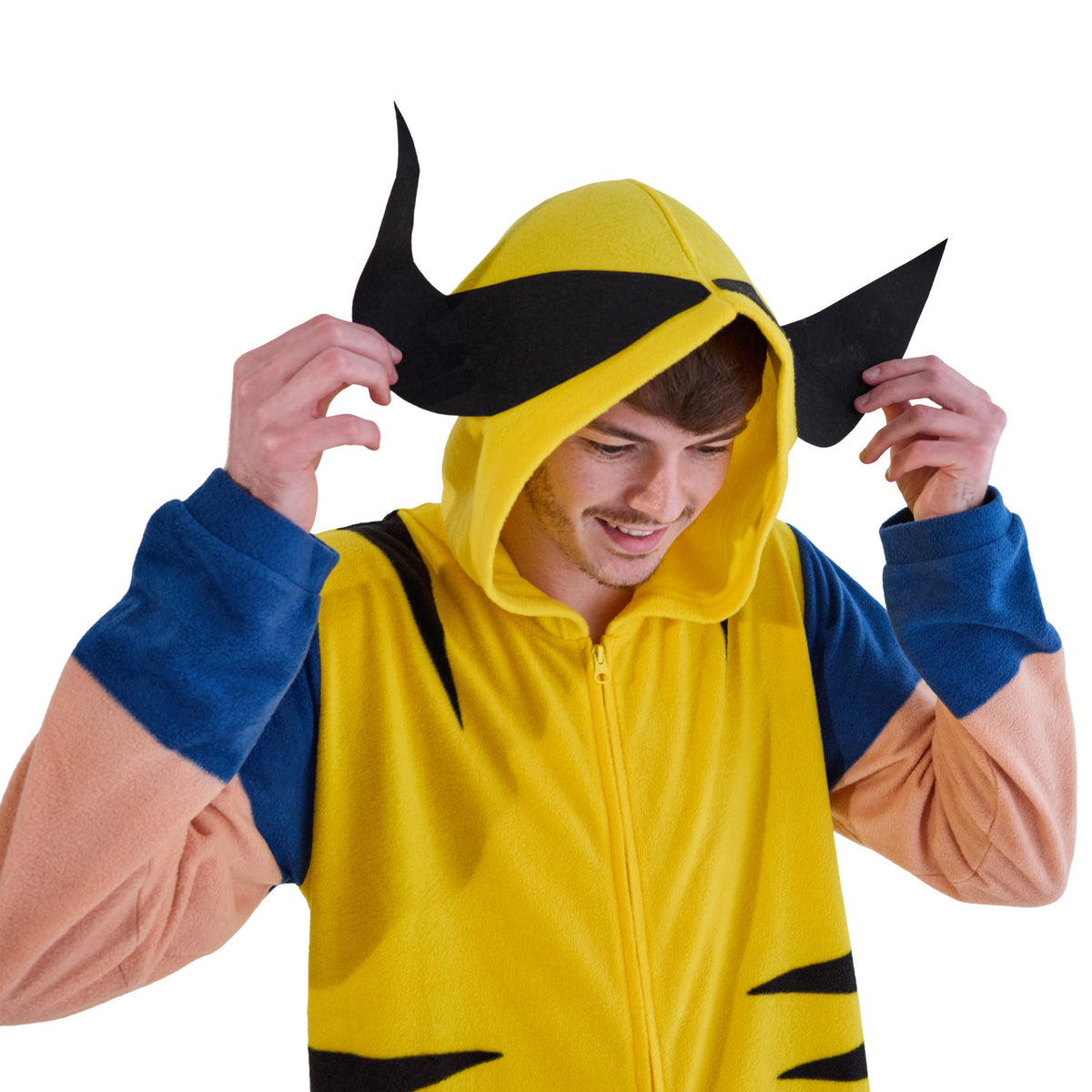 X-Men Wolverine Onesie Costume Union Suit With Hood