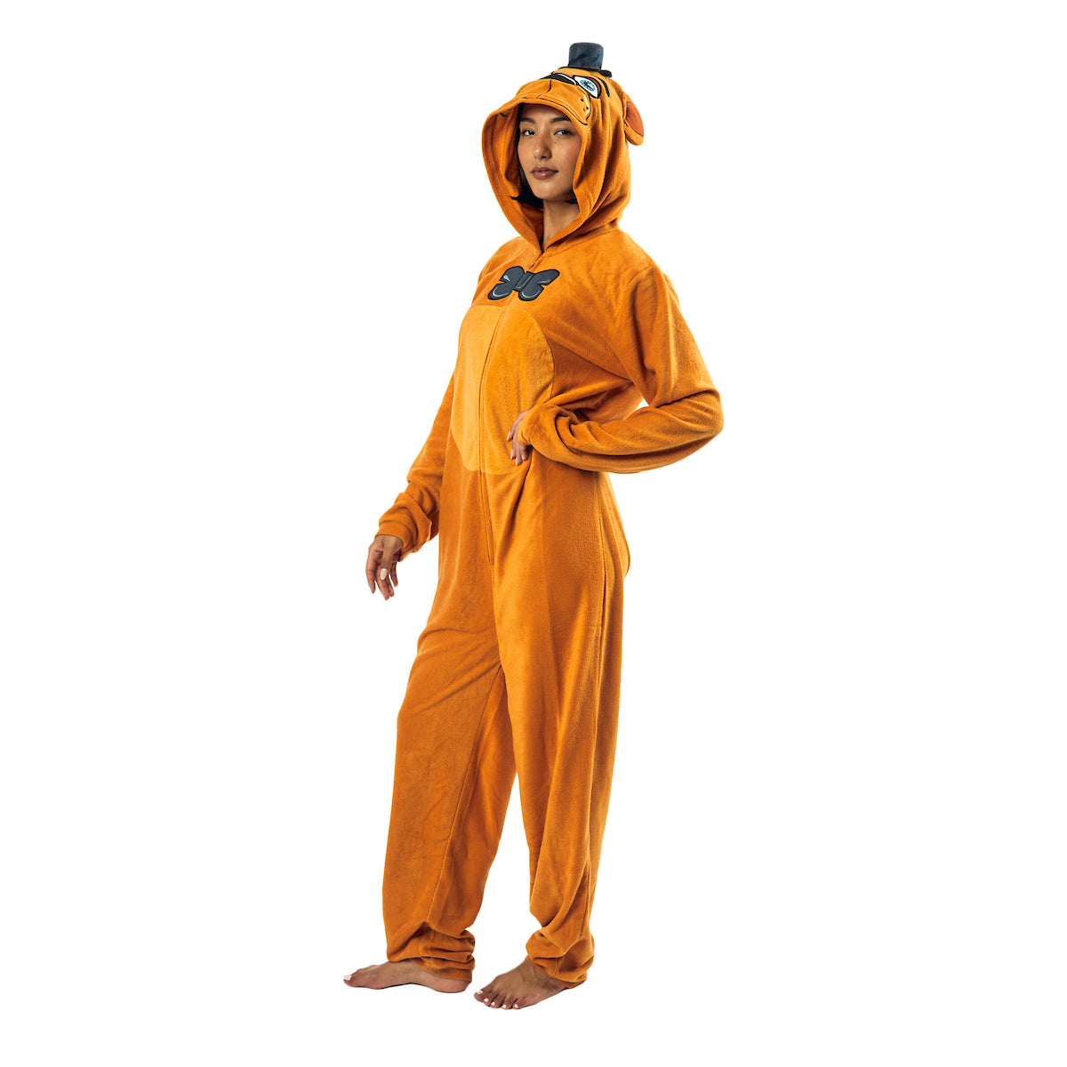 Five Nights At Freddy's Freddy Fazbear Adult Hooded Onesie Costume Union Suit