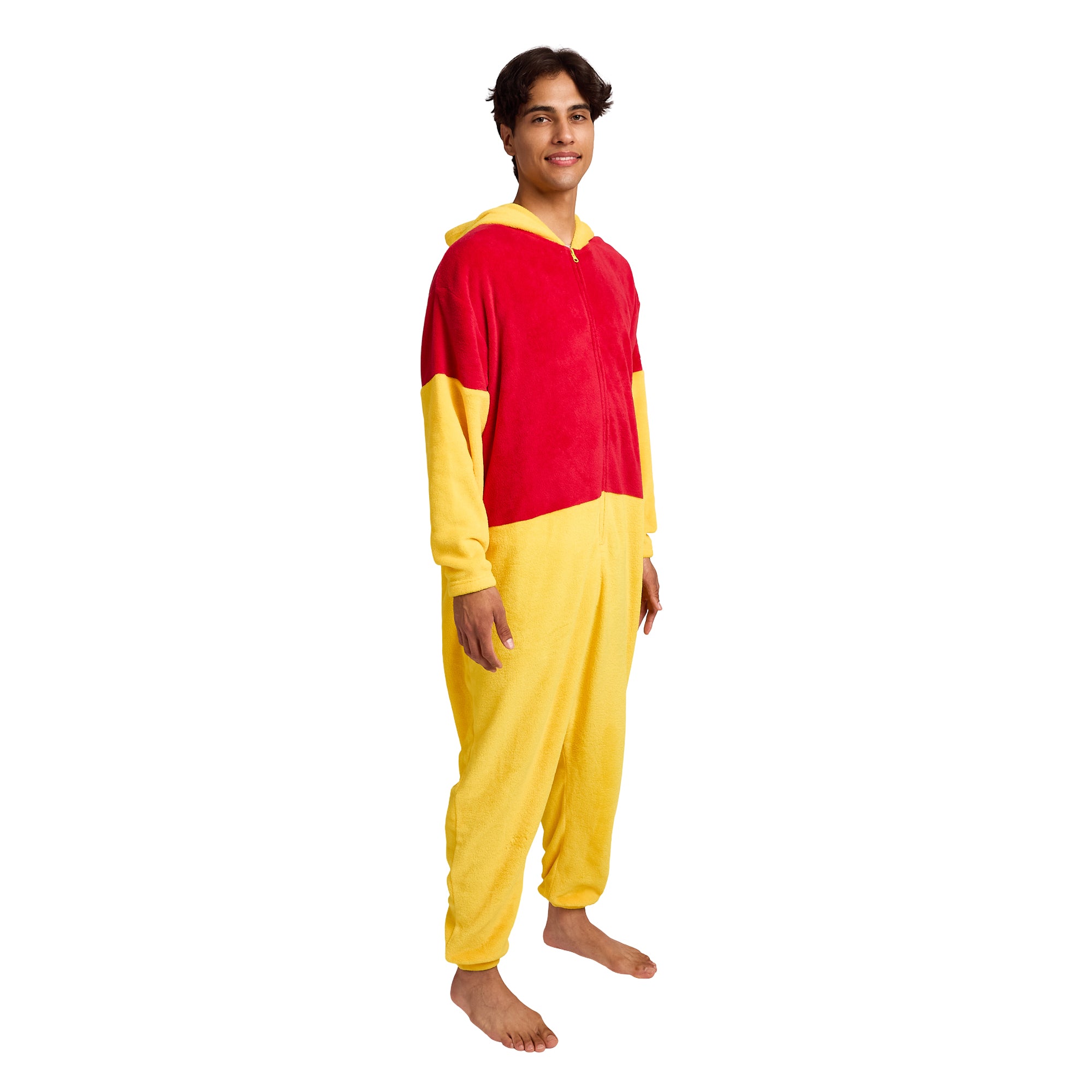 Winnie The Pooh Adult Long Sleeve Hooded Kigurumi Cosplay Onesie Costume Suit