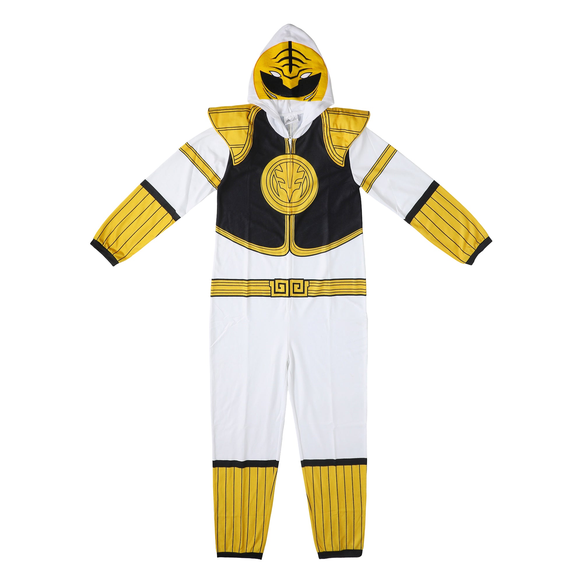 Power Rangers White Ranger Adult Cosplay Onesie Costume Union Suit