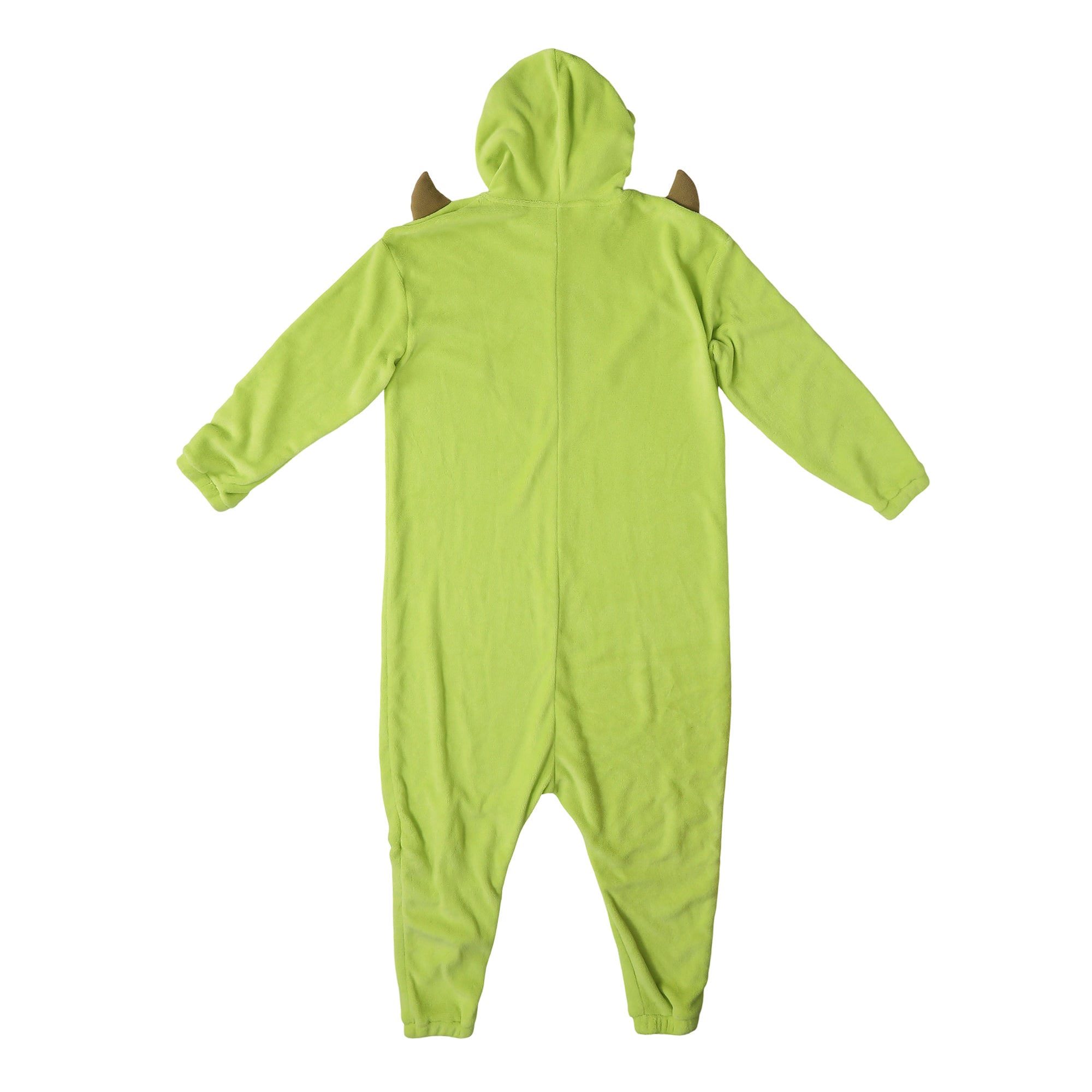 Monsters Inc Mike Wazowski Adult Green Long Sleeve Hooded Kigurumi Onesie Costume Cosplay Suit