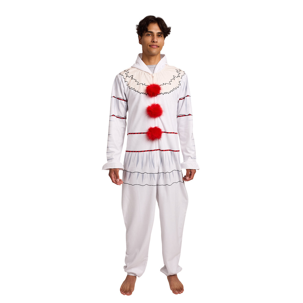 IT Chapter 2 Movie (2019) Pennywise Adult Cosplay Union Suit With Hood