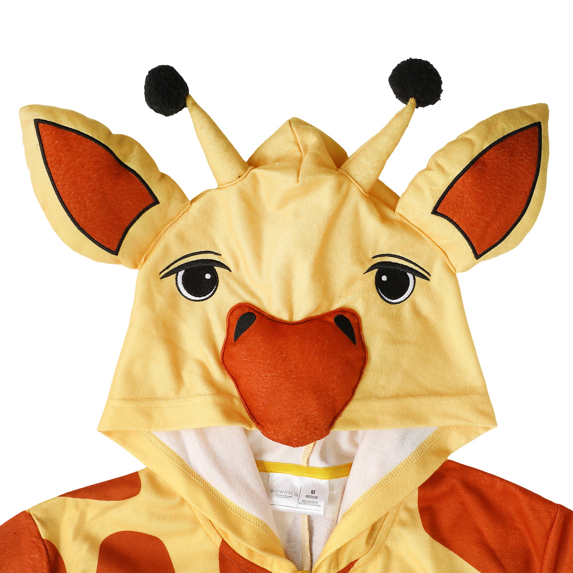 Giraffe Adult Long Sleeve Hooded Cosplay Onesie Costume Union Suit