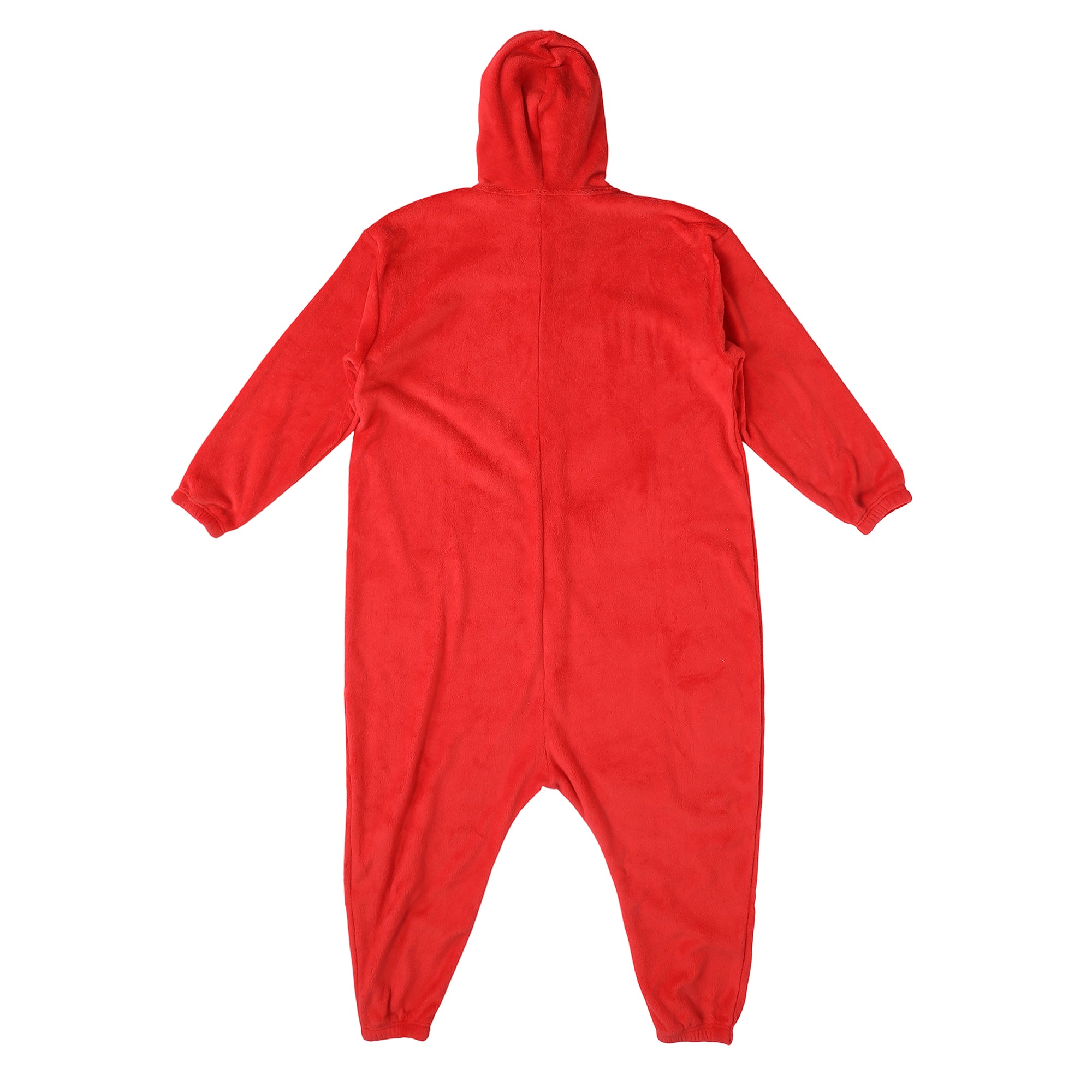 Sesame Street Elmo Adult Red Long Sleeve Hooded Kigurumi Cosplay Onesie Costume Suit